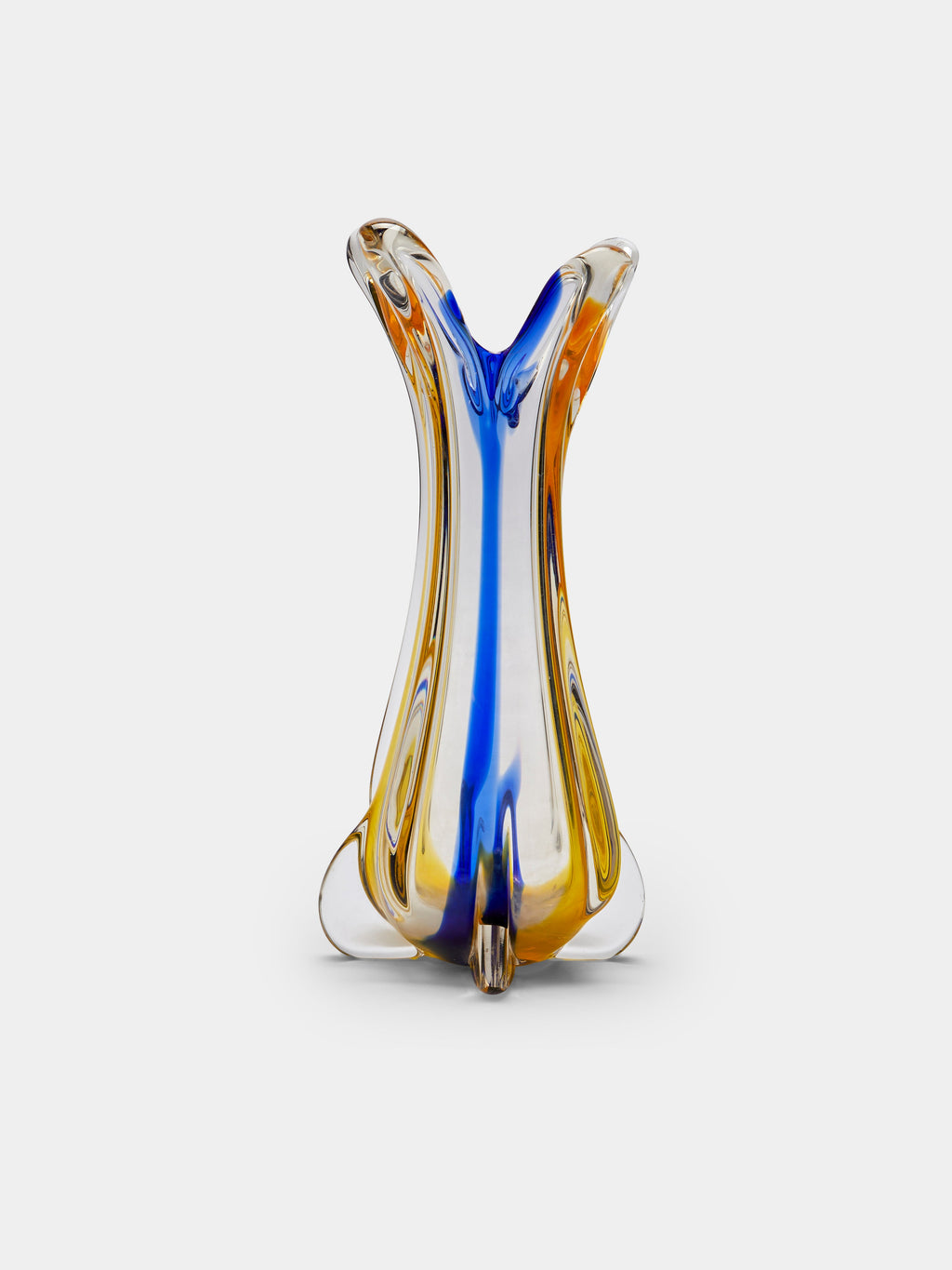 Mid-Century Glass Vase (12in/31cm)