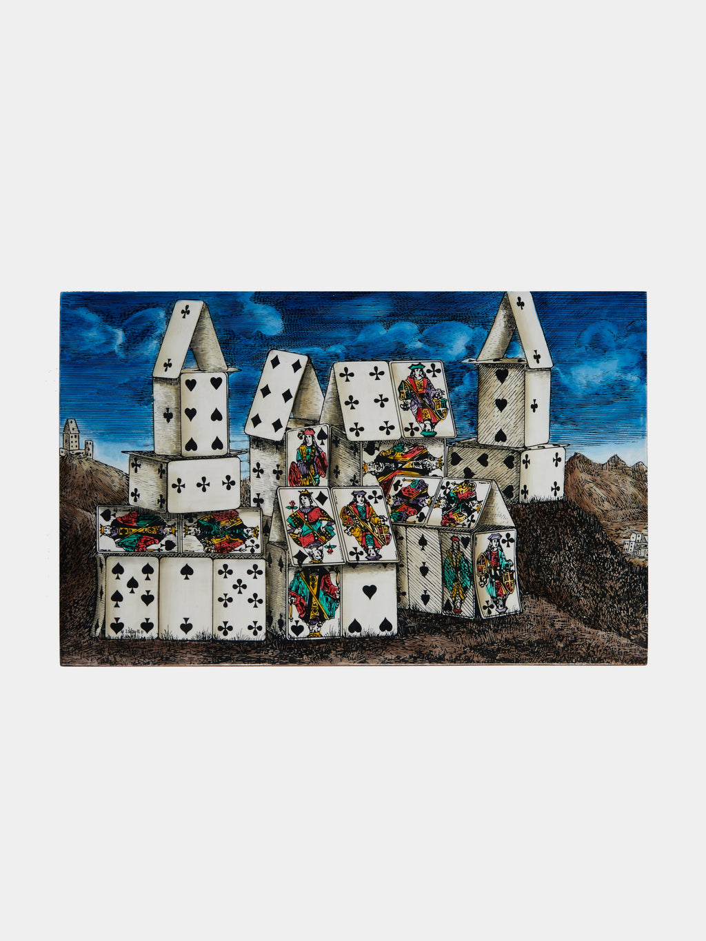 Città di Carte Wood Playing Cards Box