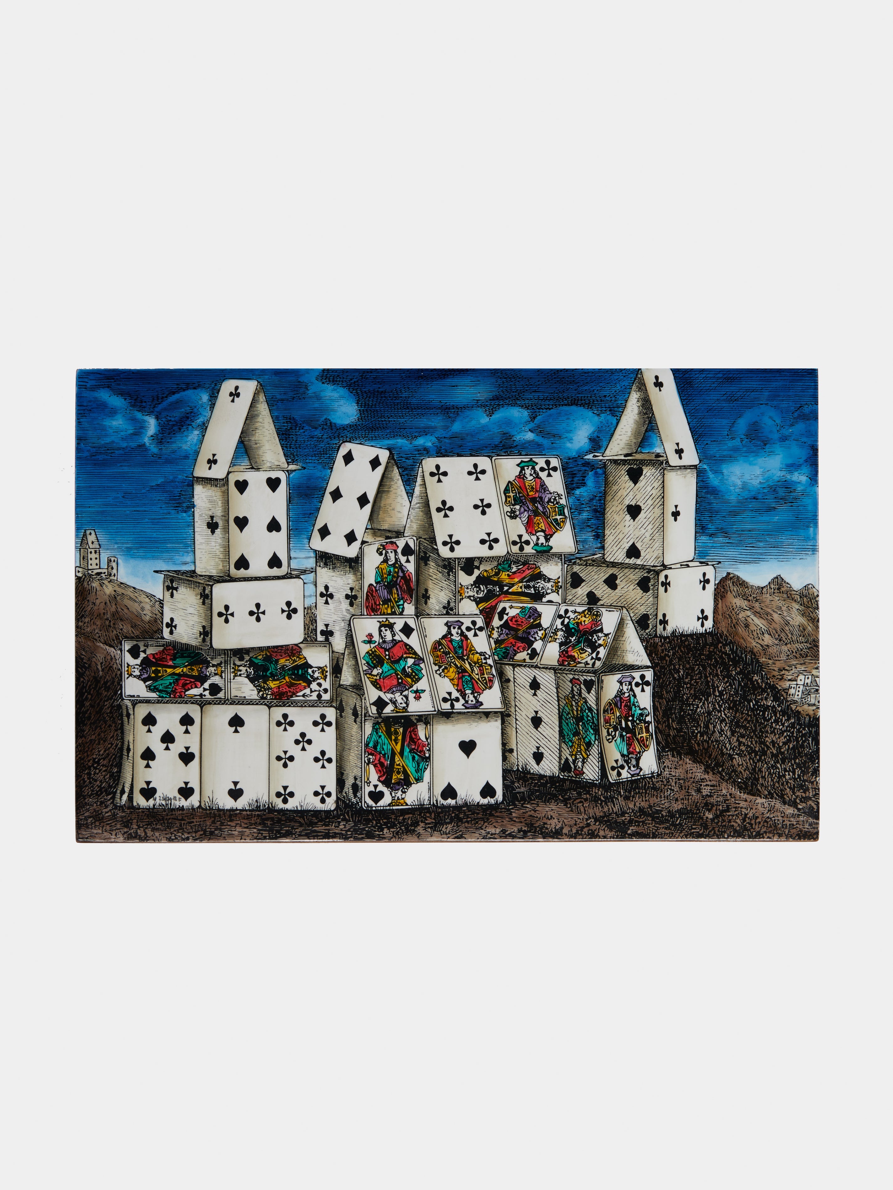 Città di Carte Wood Playing Cards Box