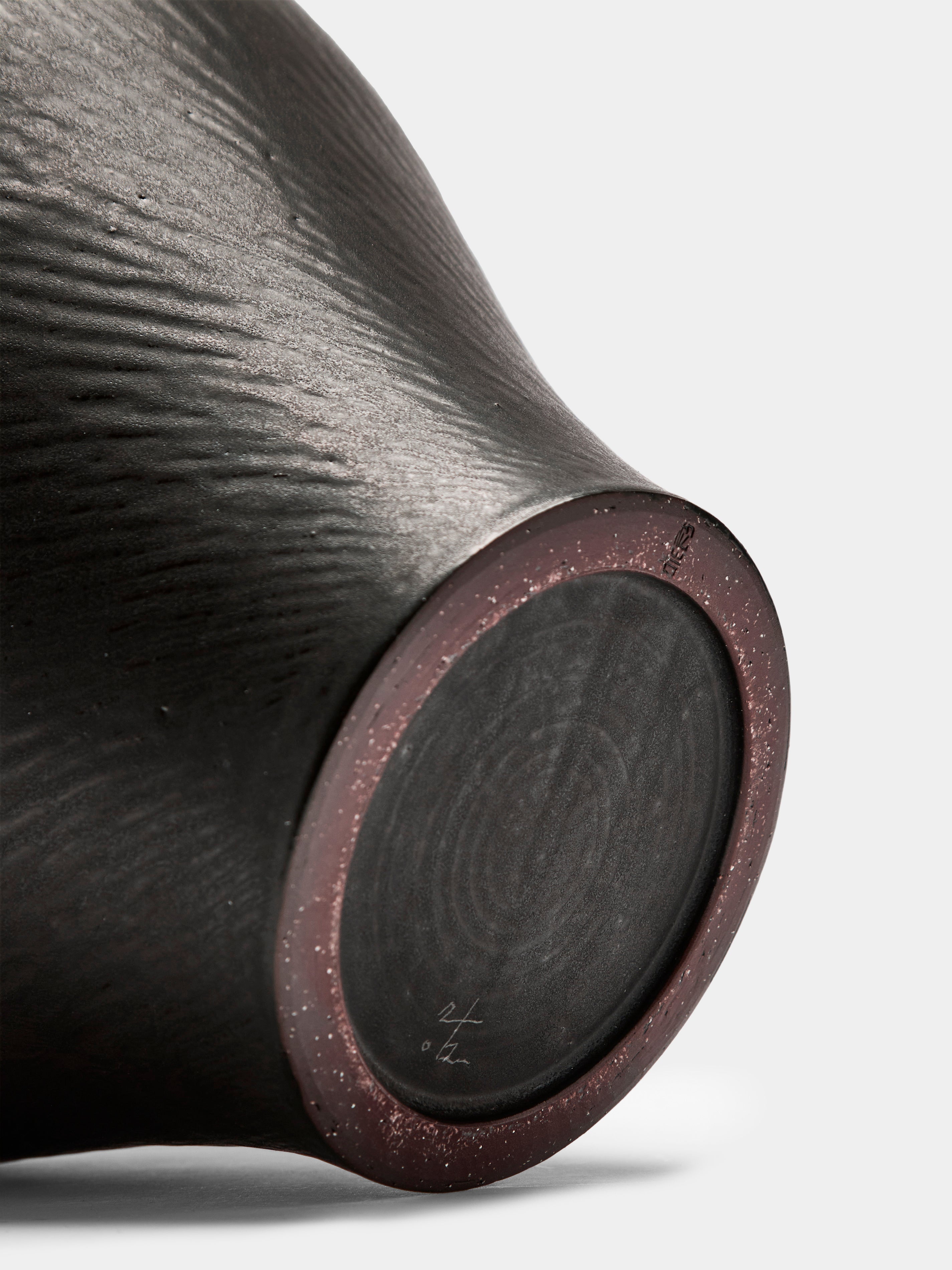 Hand-Thrown Ceramic Vase (13.5in/35cm)