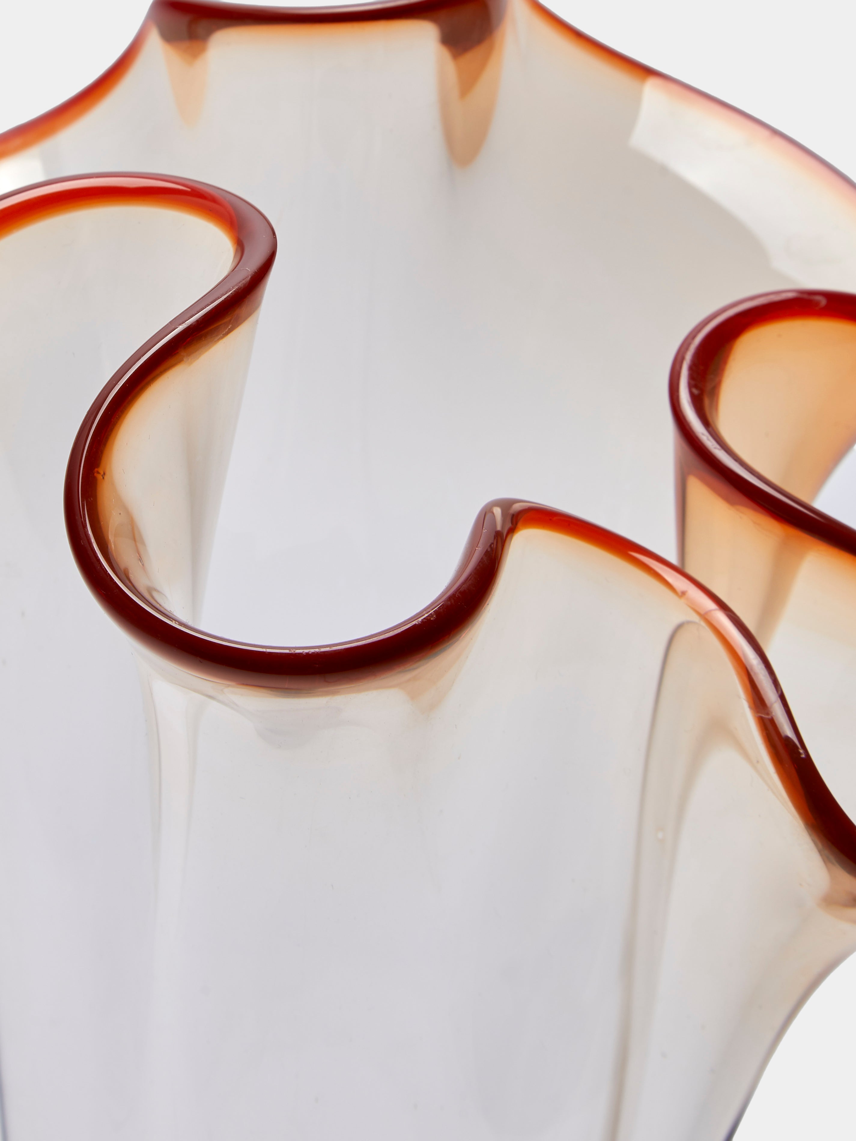 Mid-Century Glass Vase (12.5in/32.5cm)