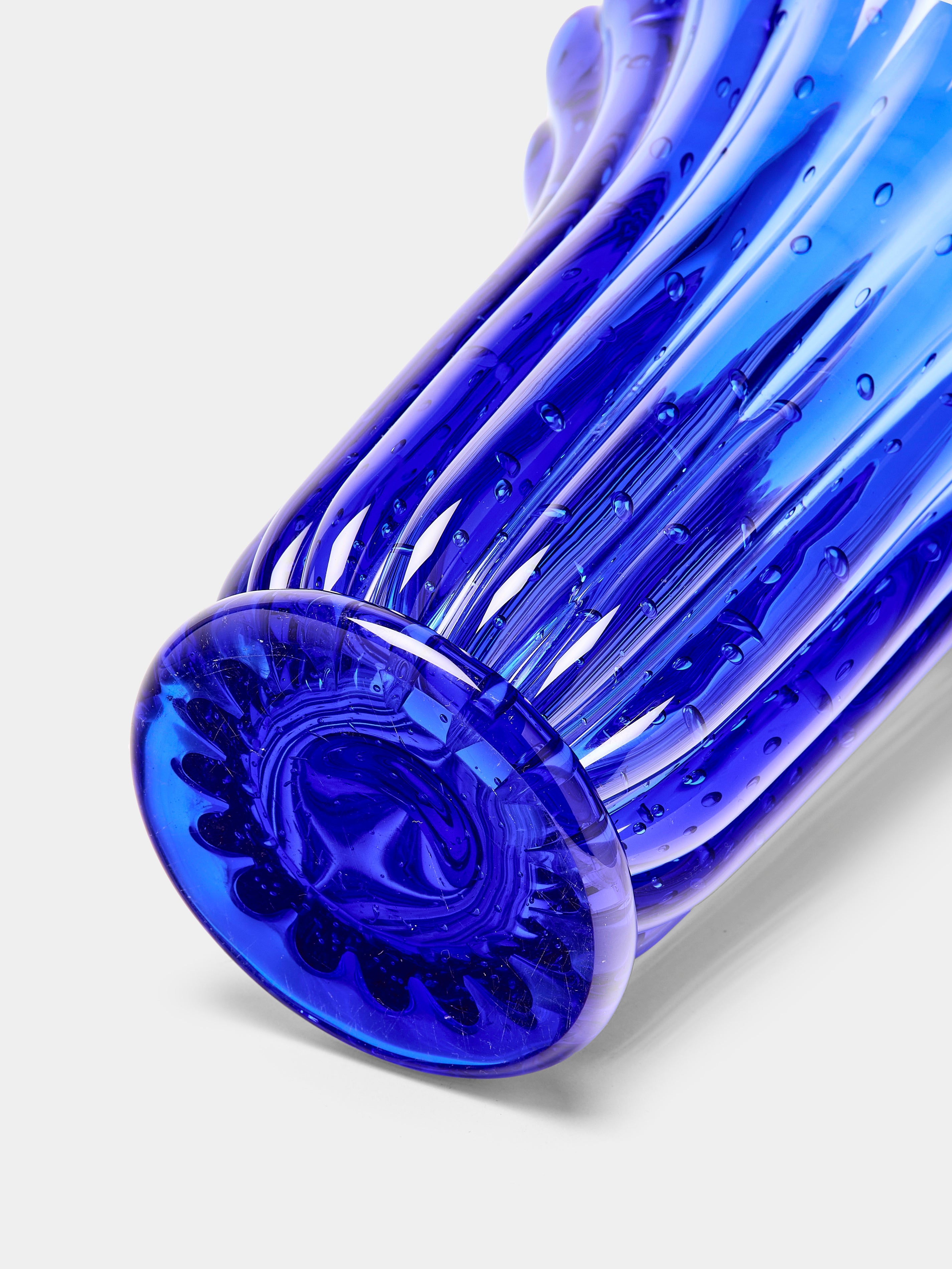 1960s Ercole Barovier Bullicante Murano Glass Vase (13.5in/34cm)