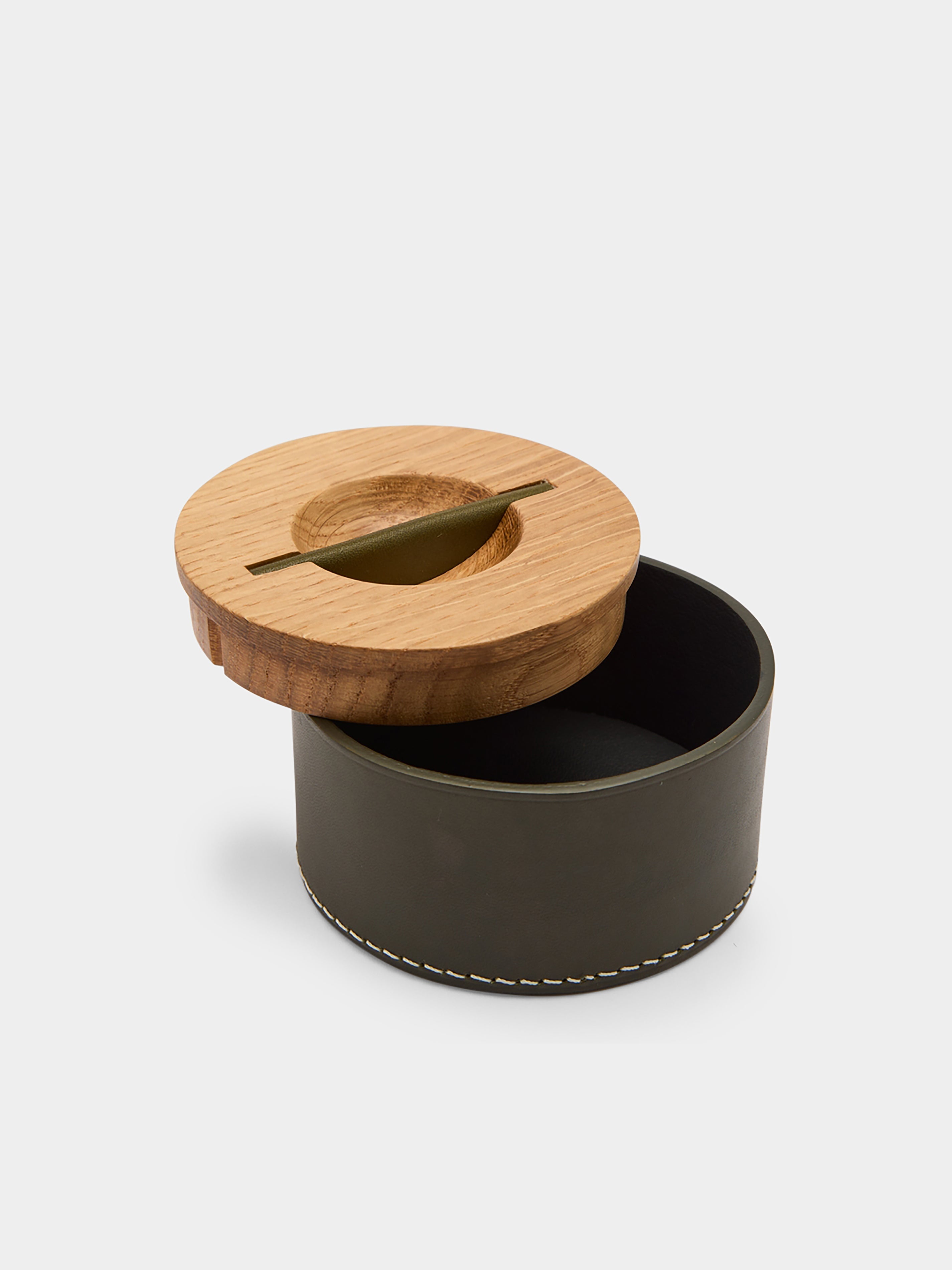 Mell Leather and Wood Low Box