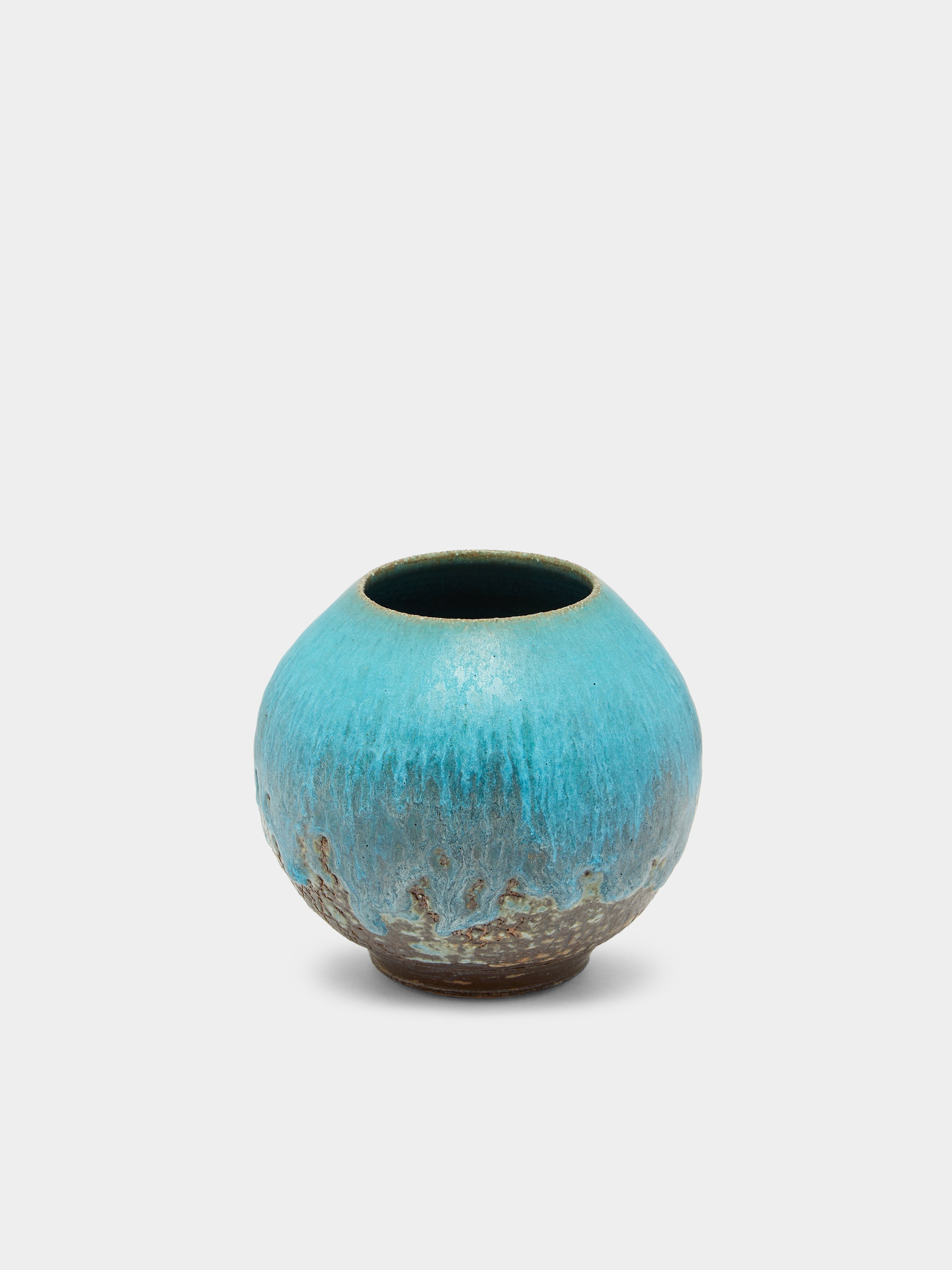 Hand-Thrown Stoneware Vase (5in/12.5cm)