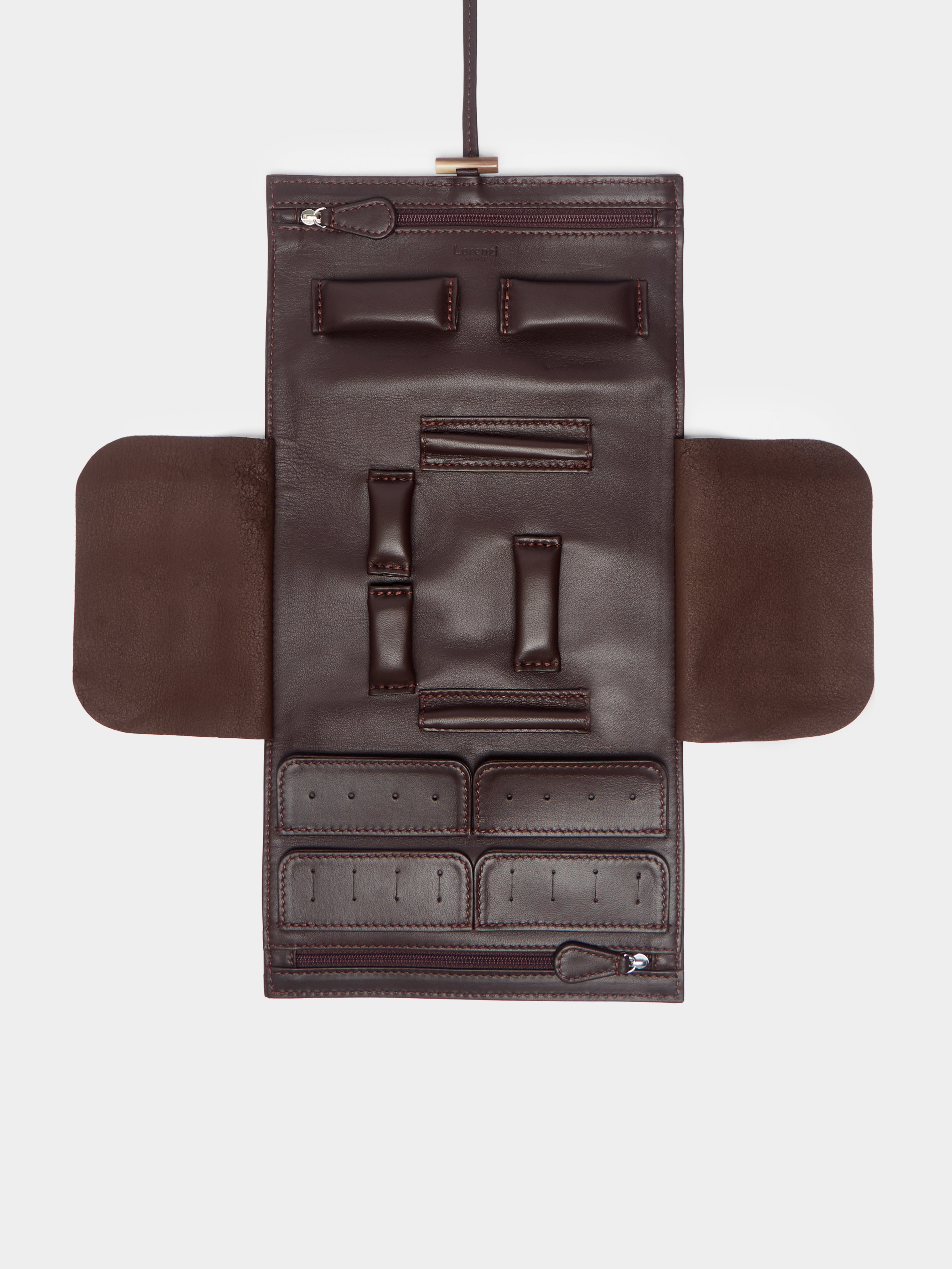 Leather Travel Jewelry Case