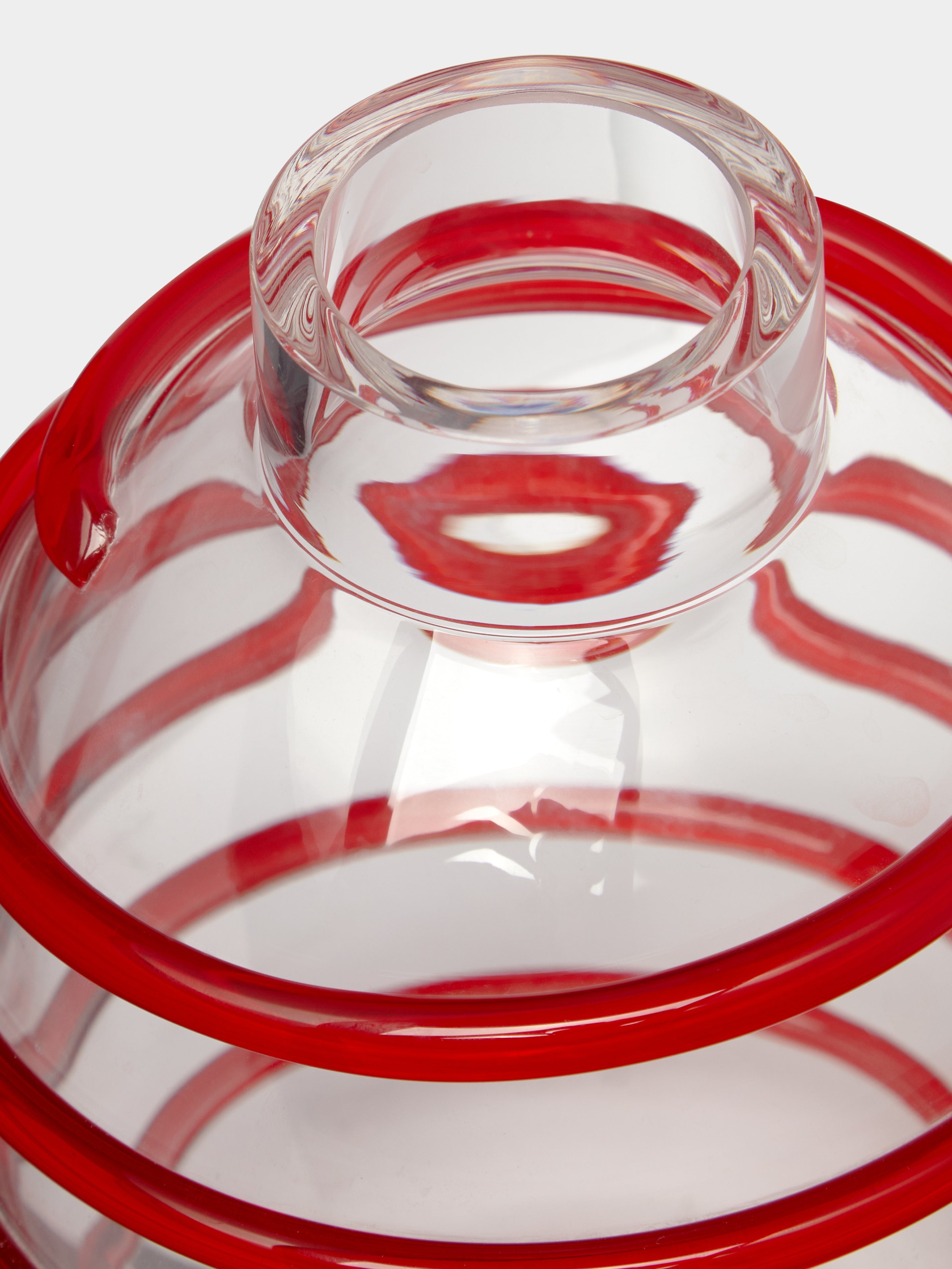 Nunki Hand-Blown Murano Glass Vase (8in/20cm)