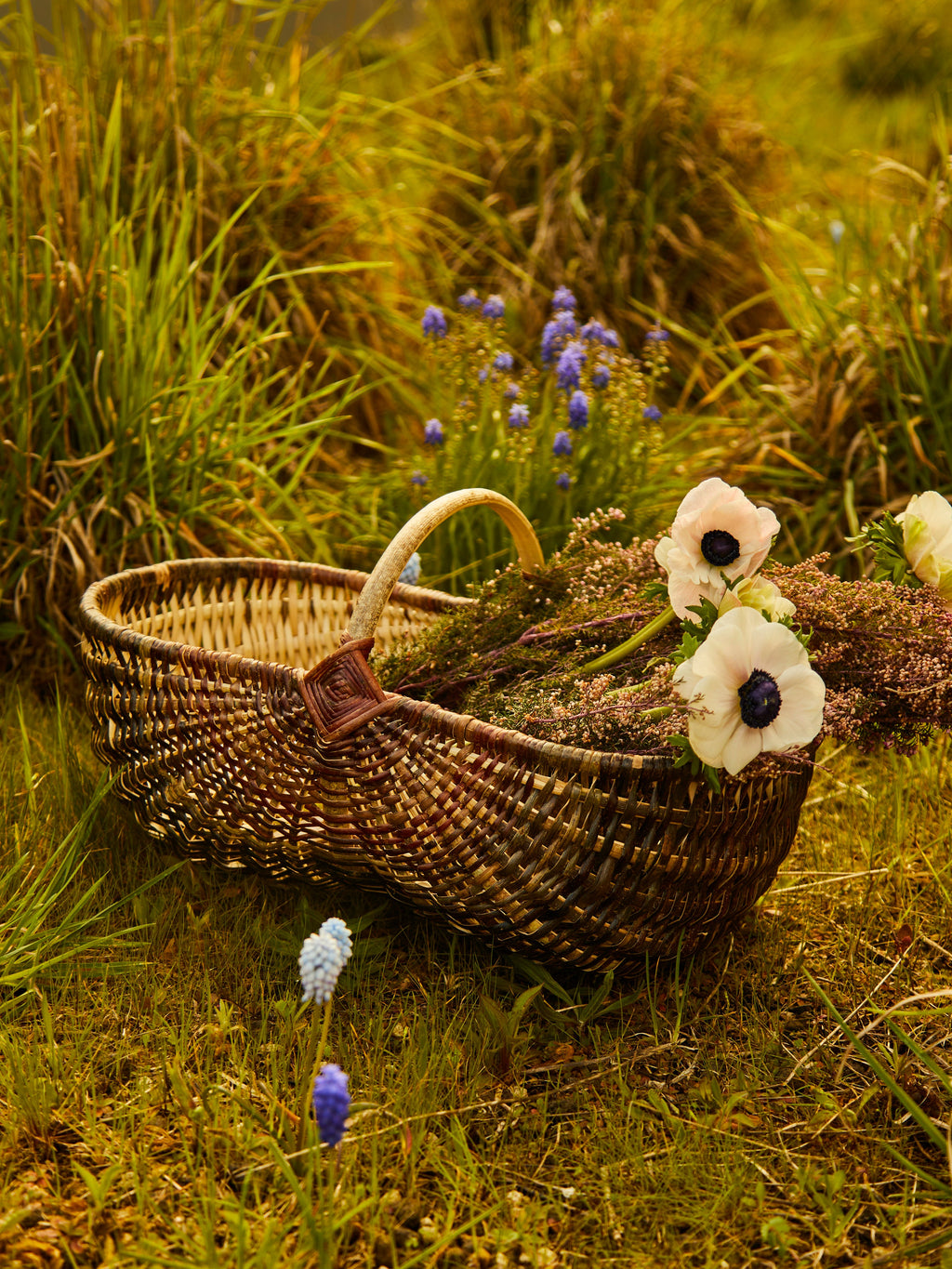 Handwoven Willow Deep Gathering Basket