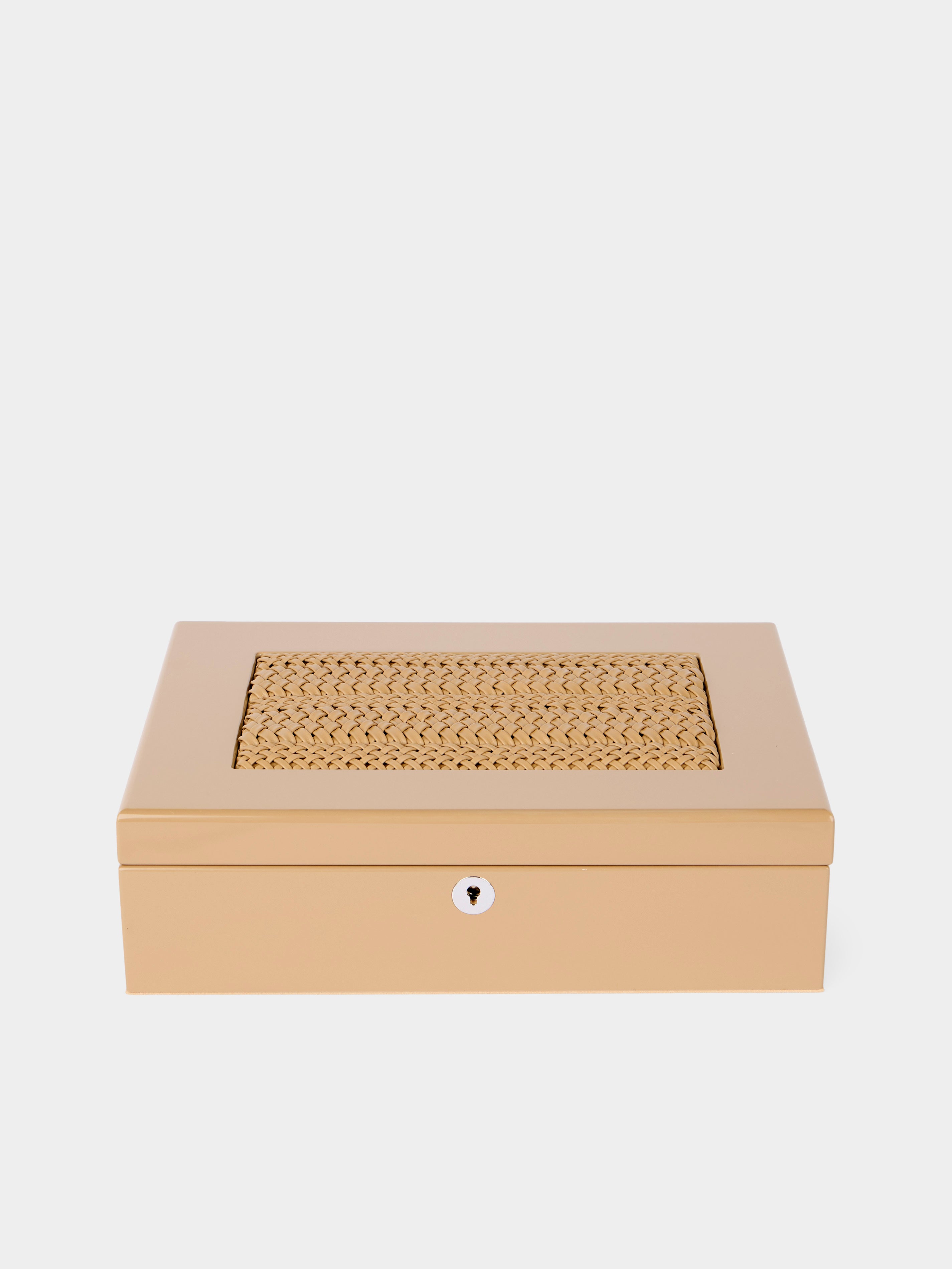 Rieti Leather and Wood Jewelry Box