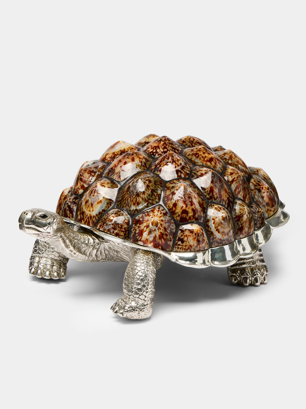 Galápagos Silver-Plated and Shell Box