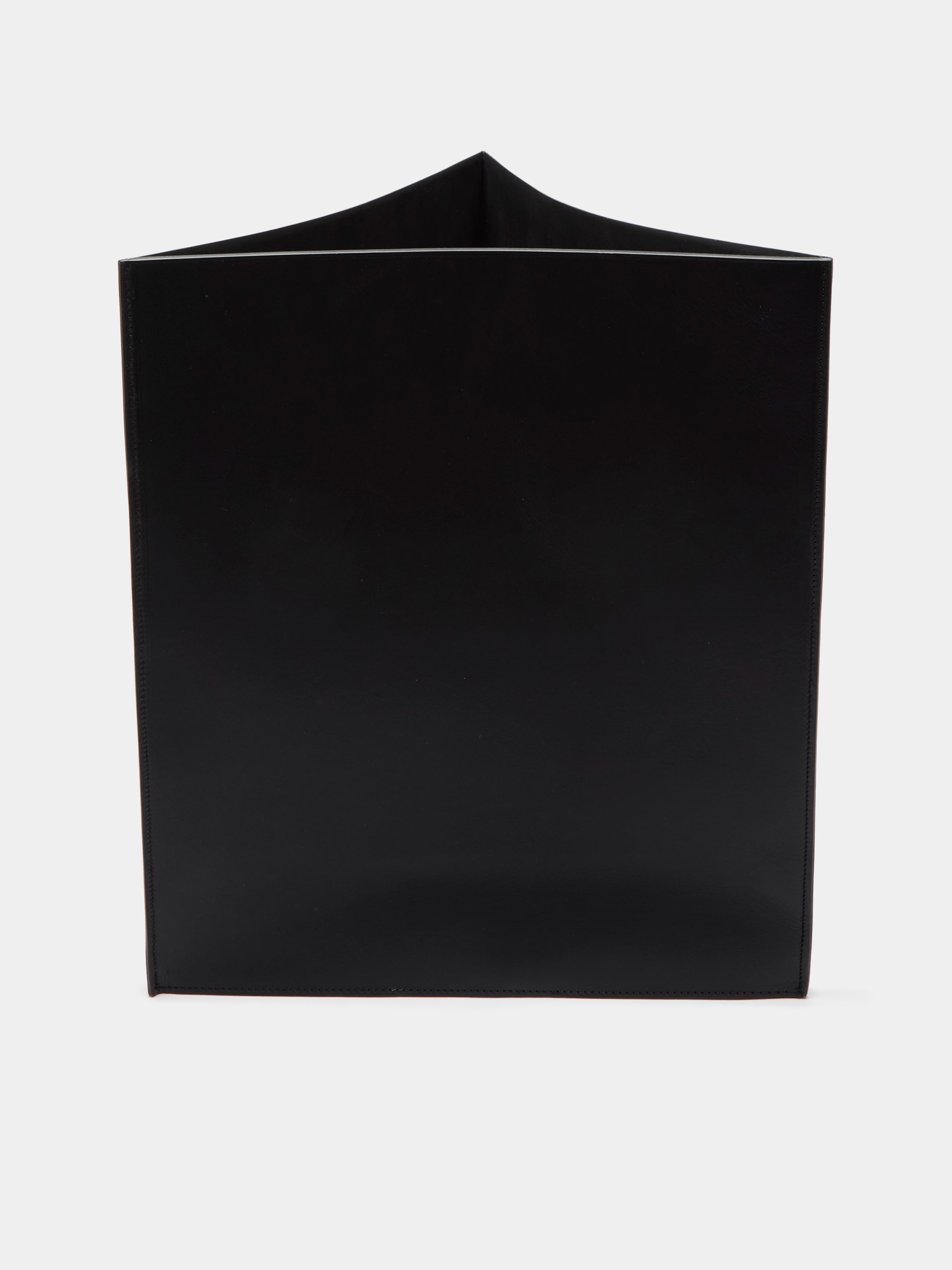 Triangular Leather Bin