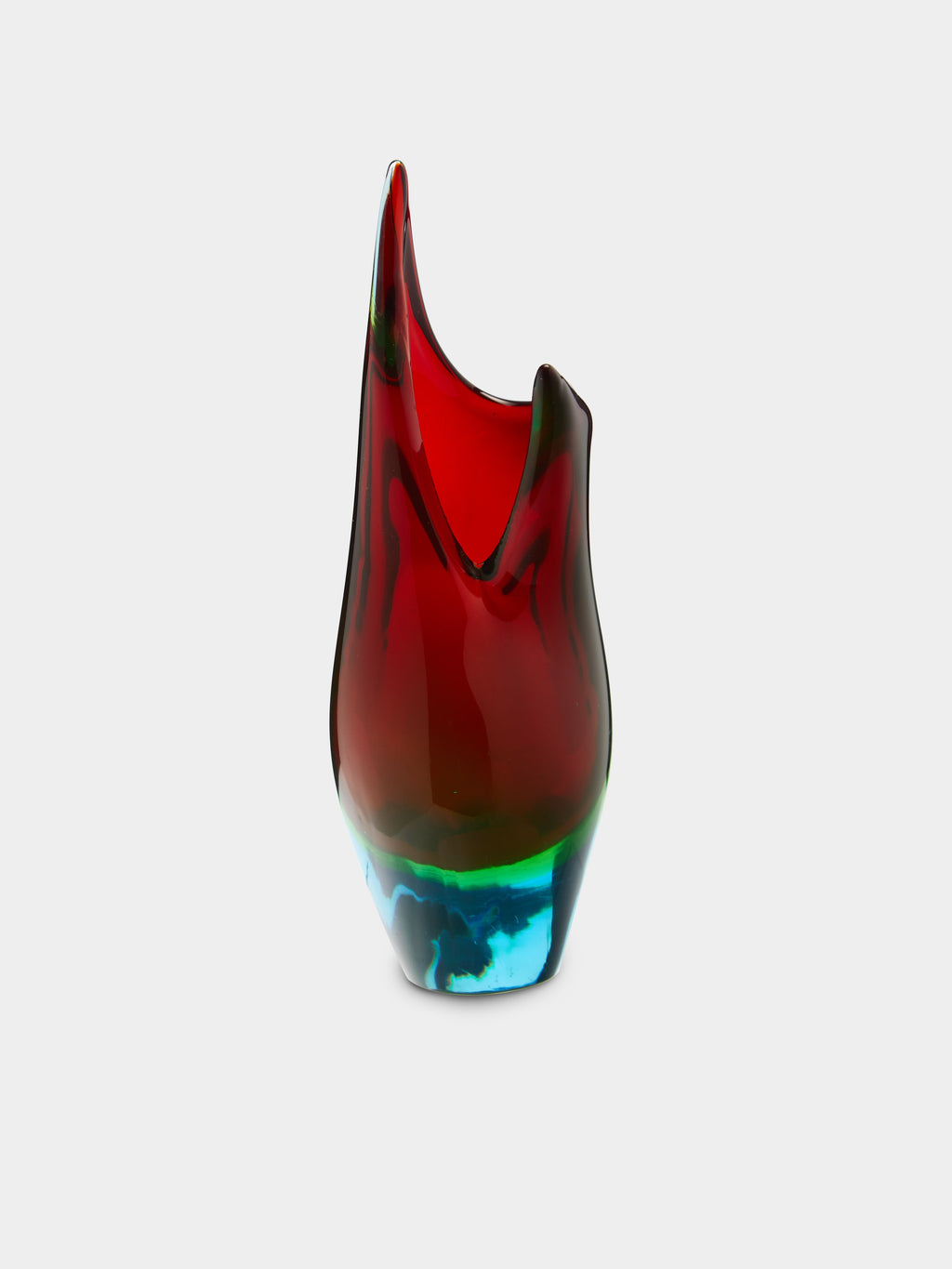 1950s Murano Glass Asymmetric Vase (15.5in/40cm)