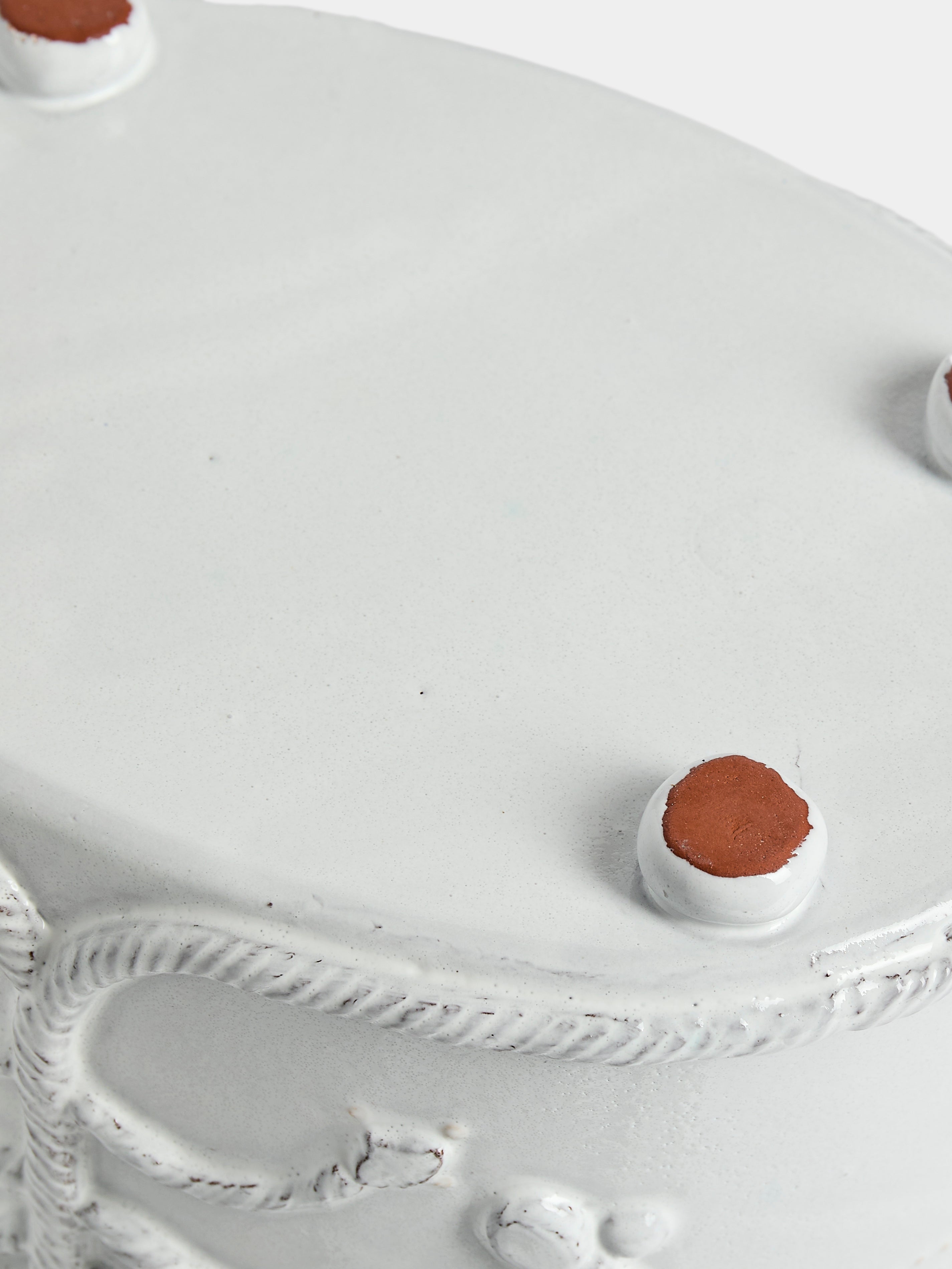 Hand-Built Ceramic Bough Vase (7in/18cm)