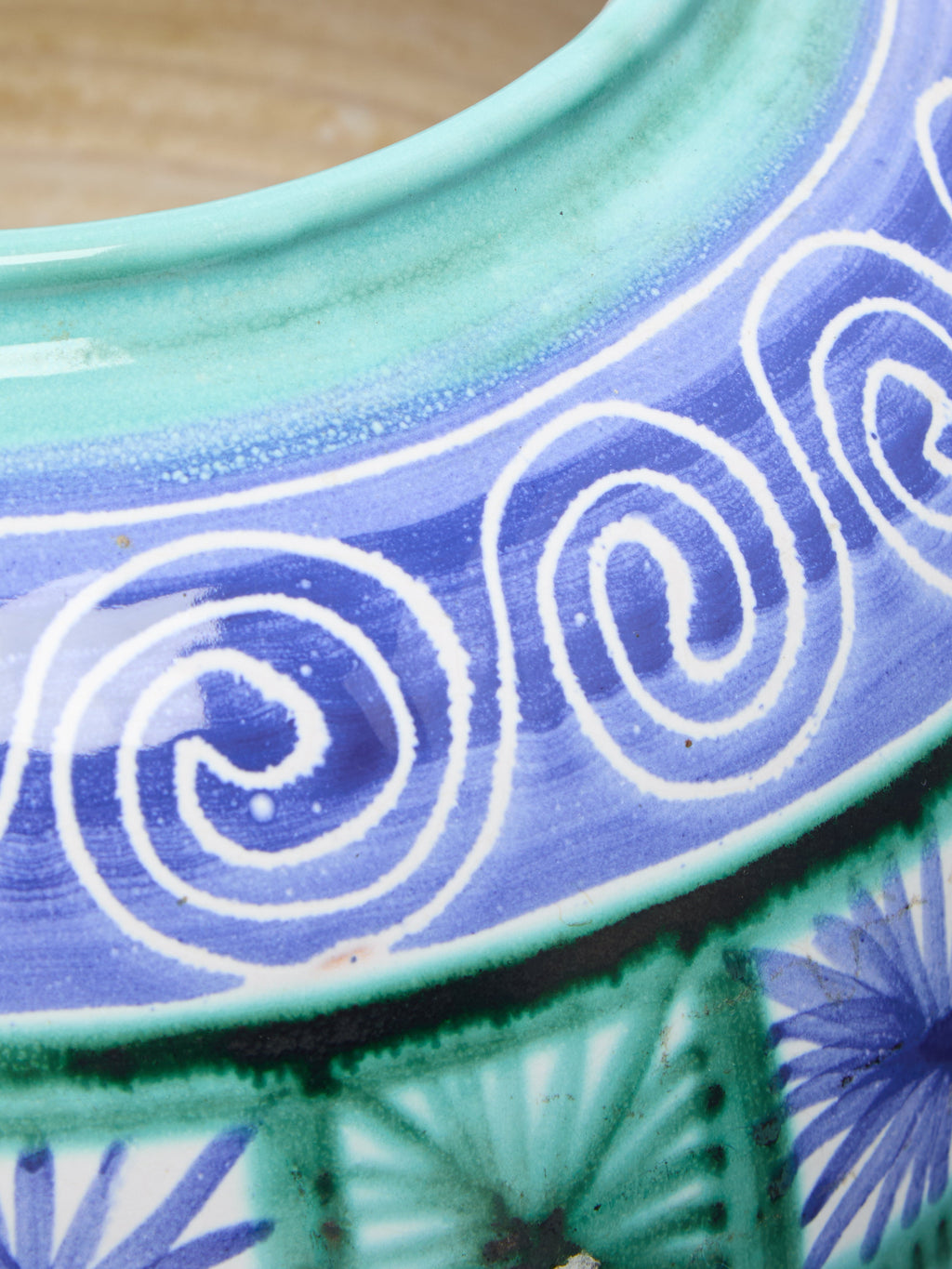 1950s Robert Picault Round Vase  (10in/26cm)