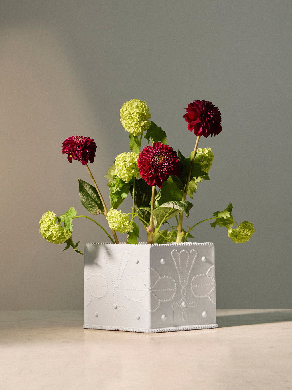 Hand-Built Ceramic Bough Vase (10in/26cm)