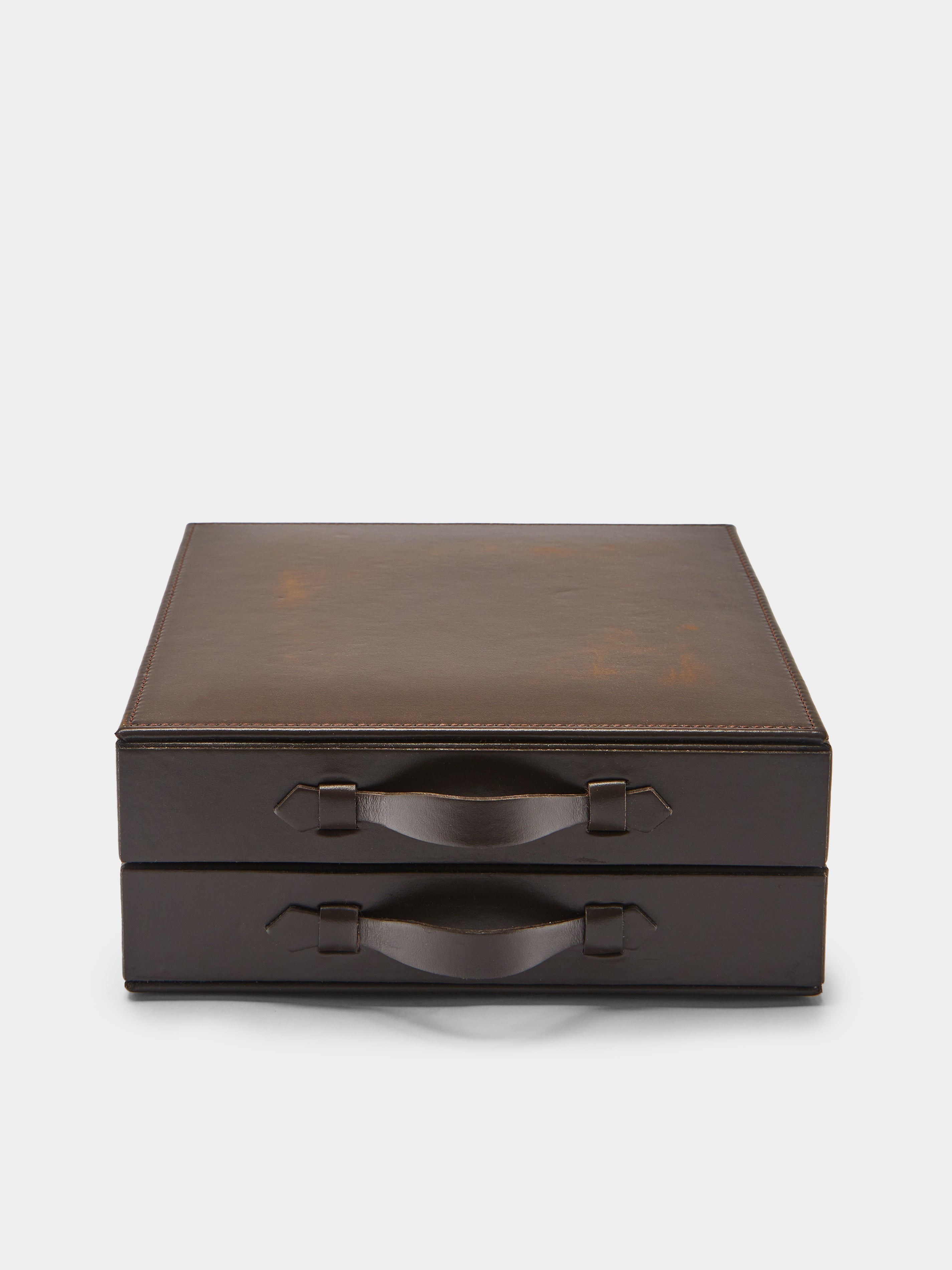 Keope Leather Travel Watch Case (6 Watches)