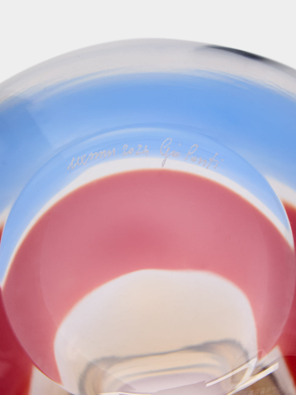 Gio Ponti Fasce Hand-Blown Murano Glass Vase (12in/30cm)