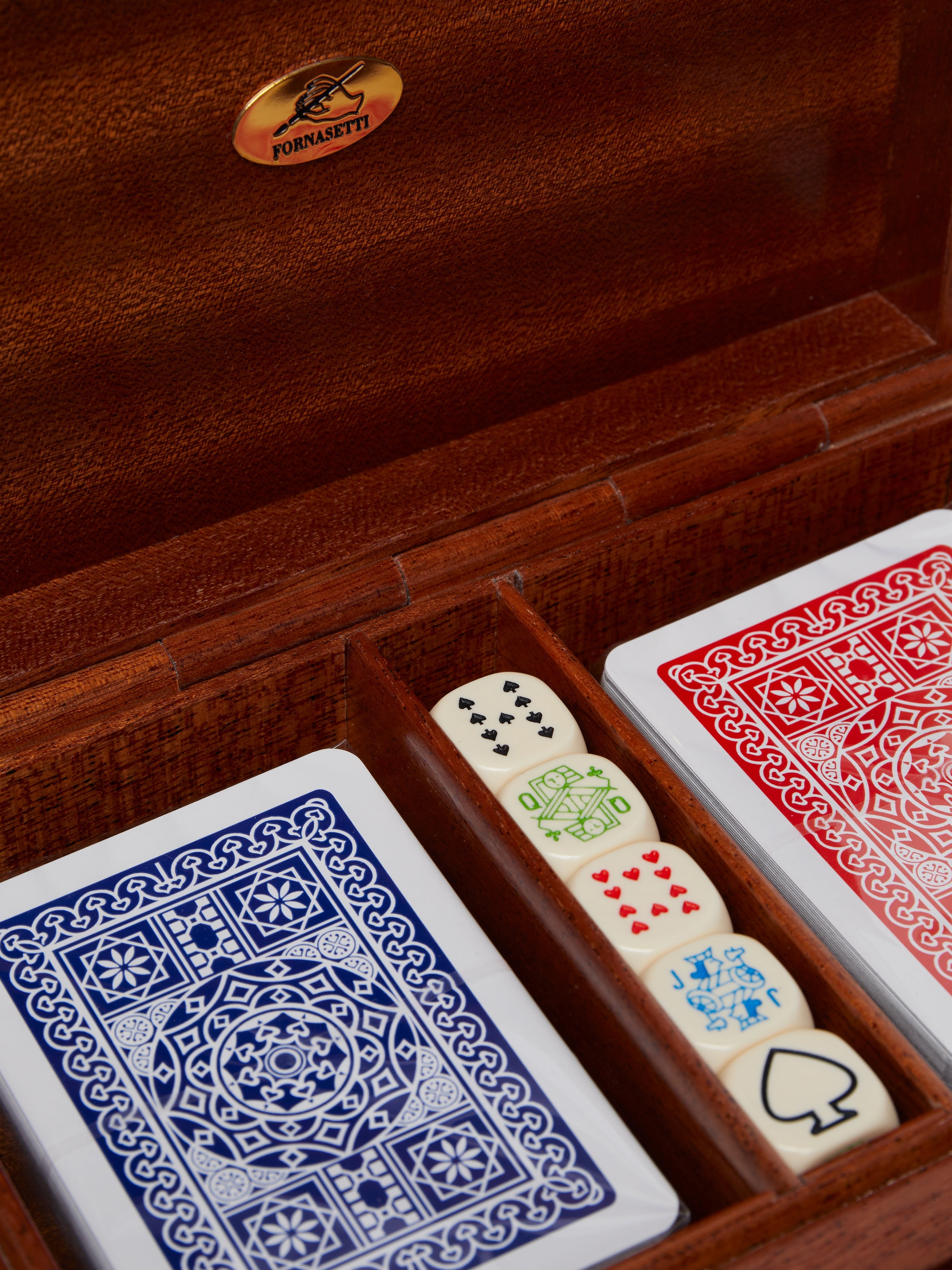 Città di Carte Wood Playing Cards Box