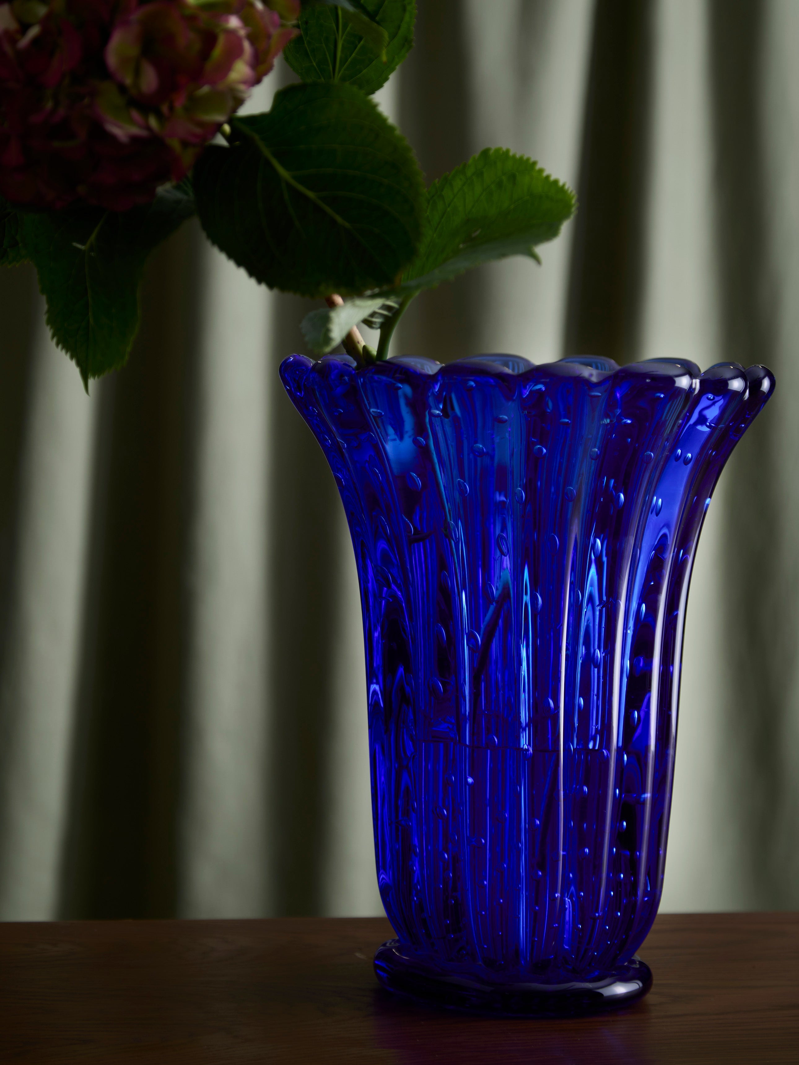 1960s Ercole Barovier Bullicante Murano Glass Vase (13.5in/34cm)