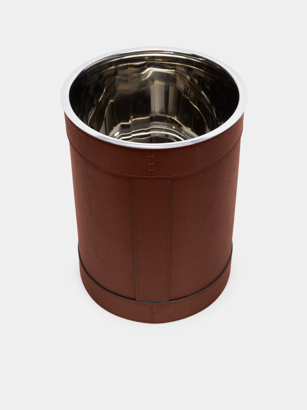 Brus Leather Wastepaper Bin