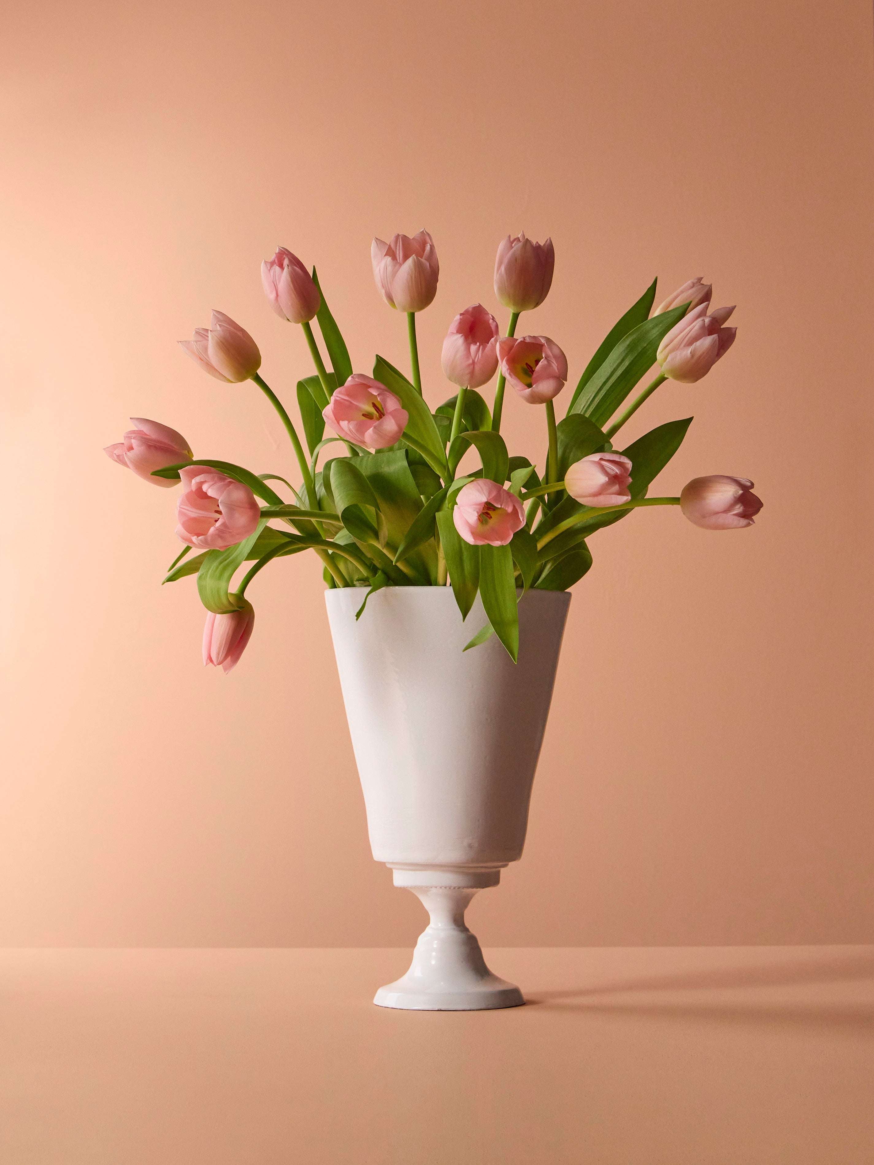 Simple Hand-Glazed Ceramic Vase (12in/31cm)