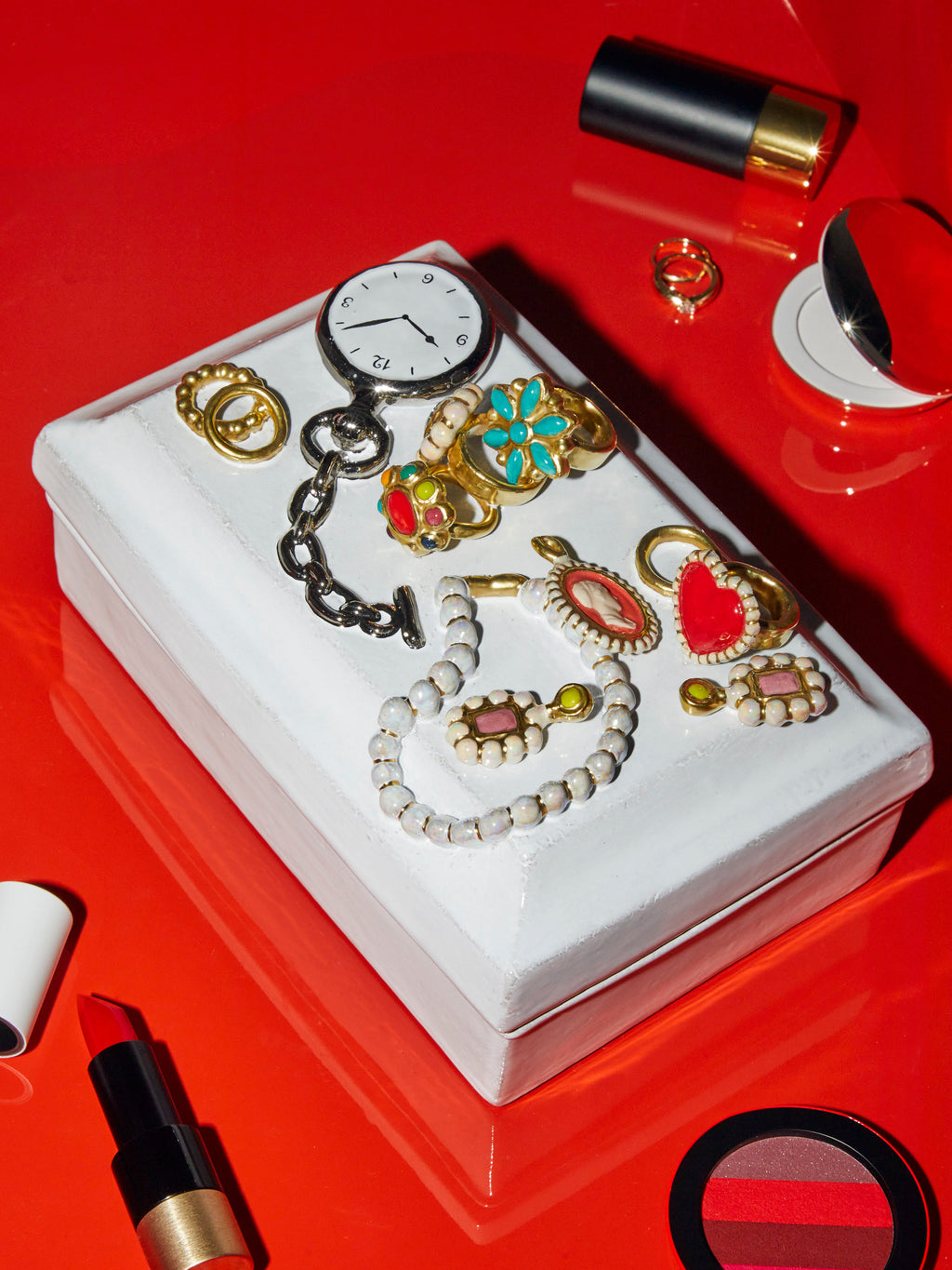 Serena Hand-Glazed Ceramic Jewelry Box