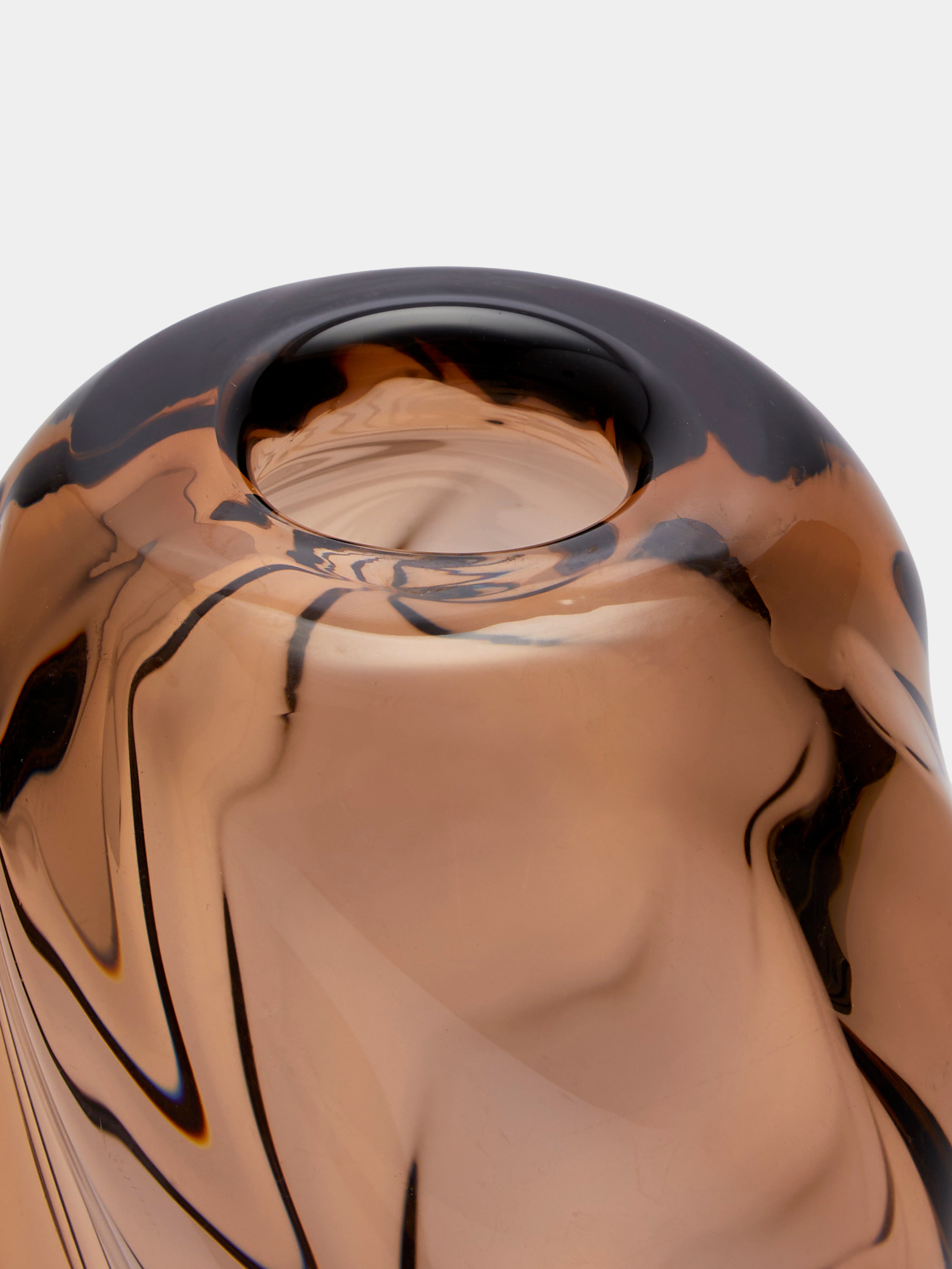 Mid-Century Glass Vase (7.5in/19cm)