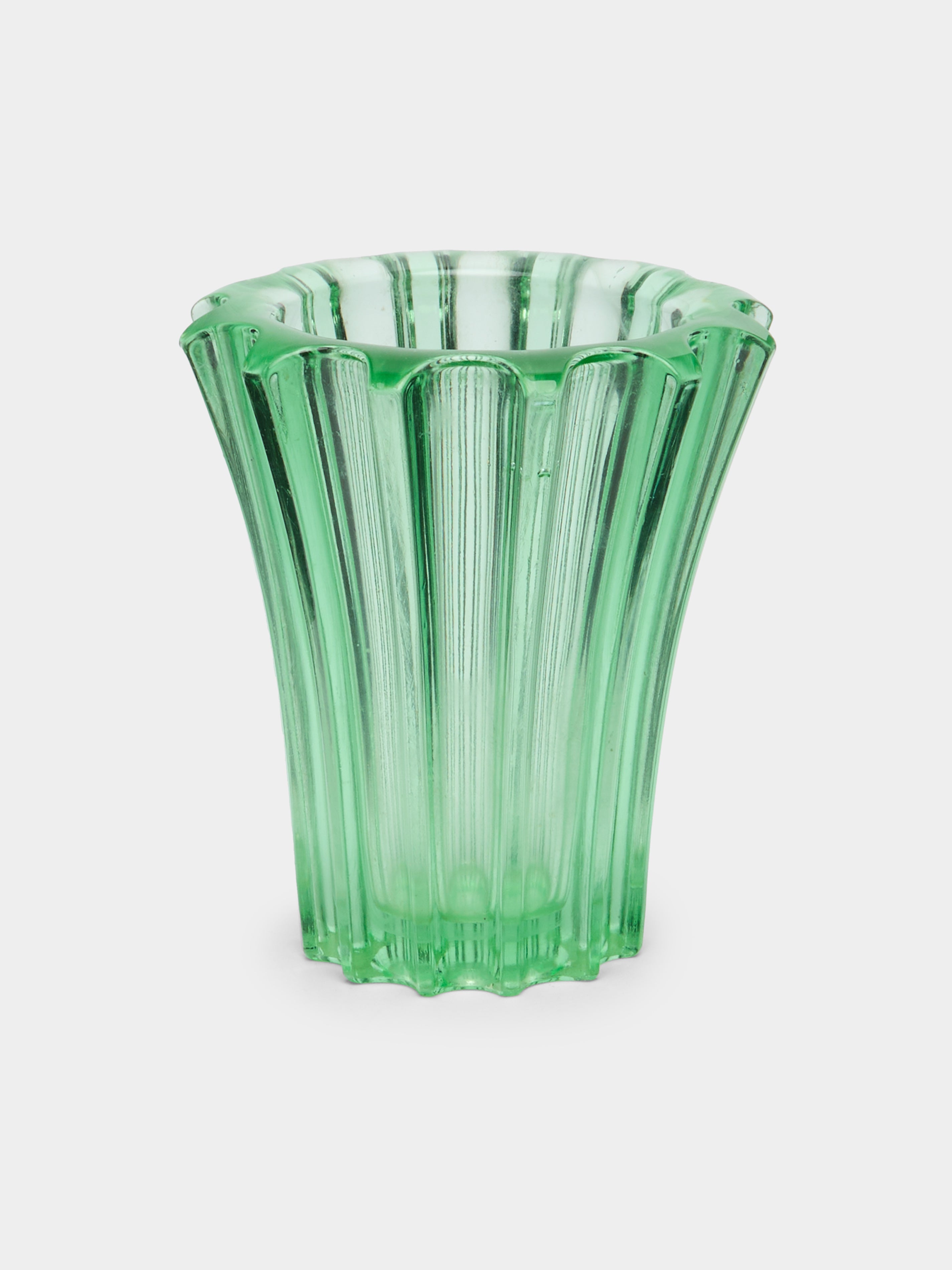 1940s Pierre d'Avesn Crystal Vase (6in/16cm)