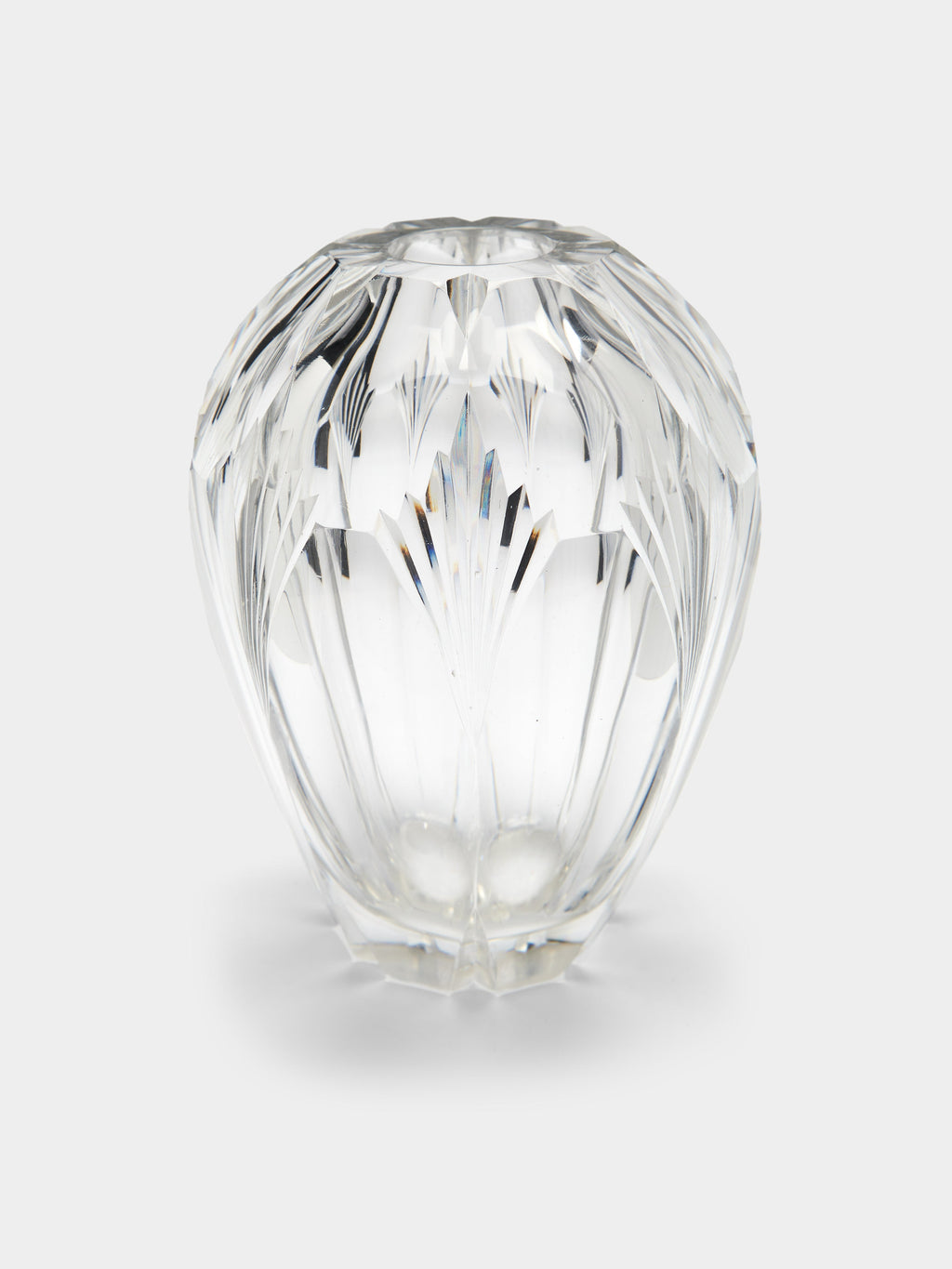 1930s Daum Cut Crystal Vase (10.5in/27cm)