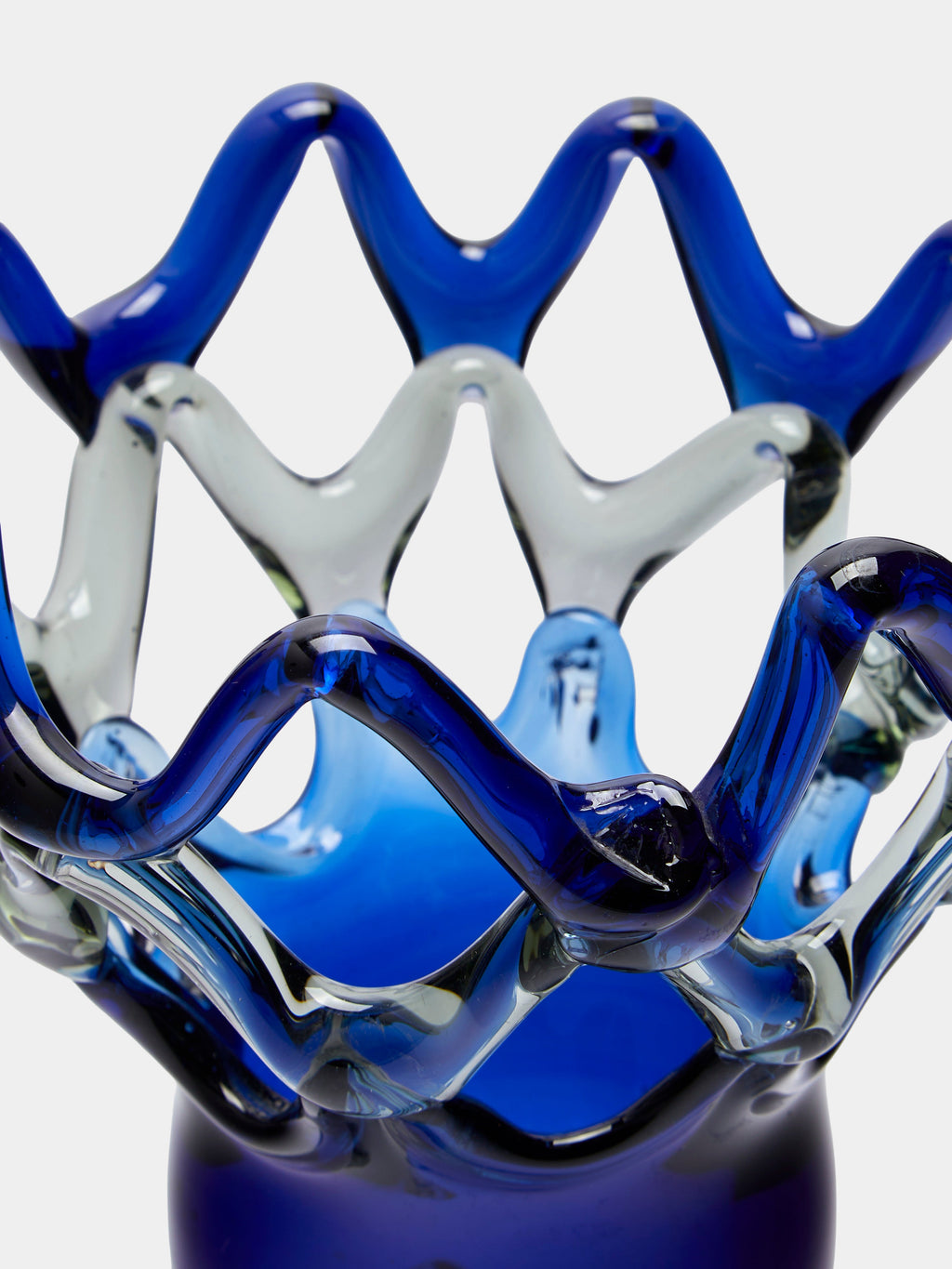 Mid-Century Glass Vase (8in/20cm)