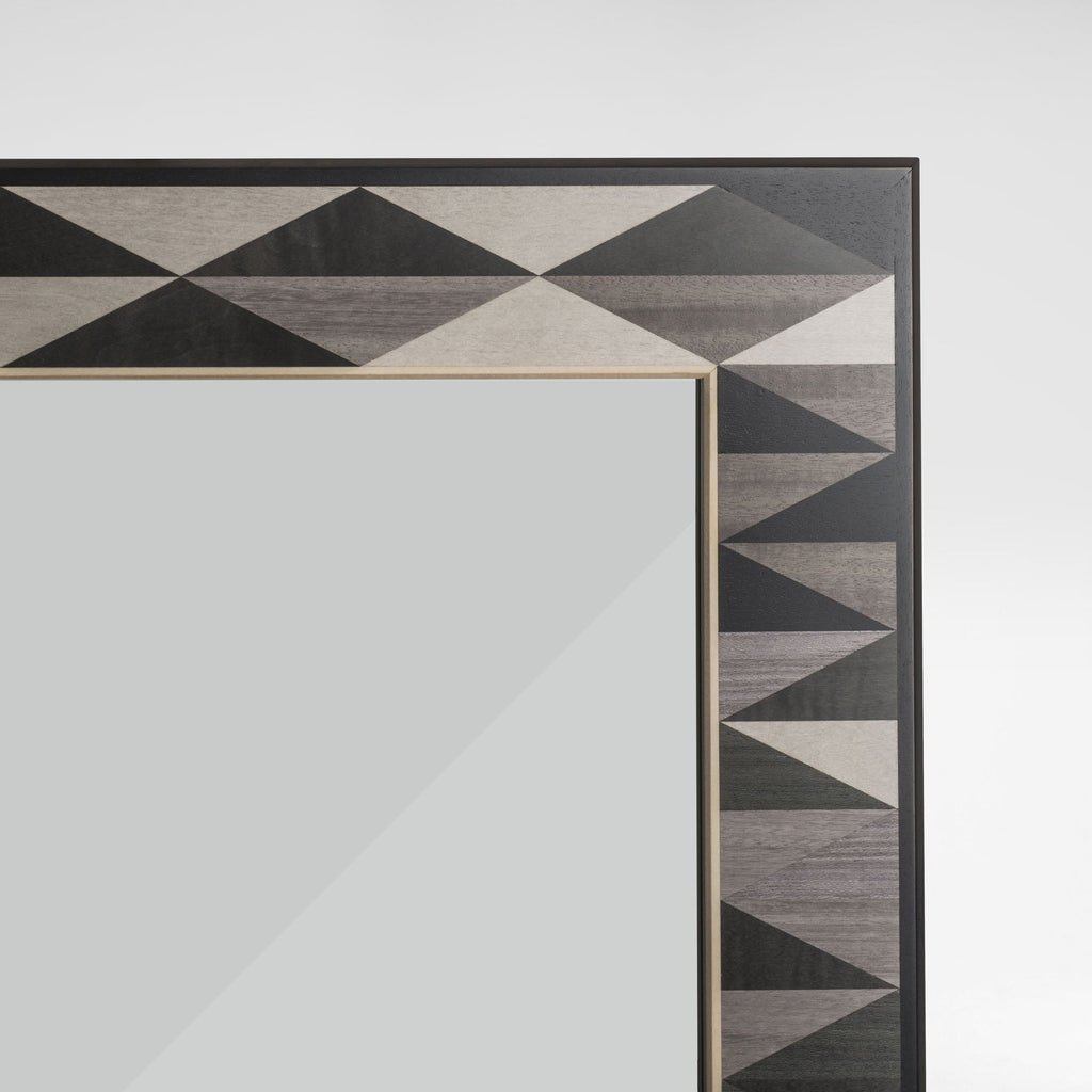 Henley Triangle Monochrome Square Mirror