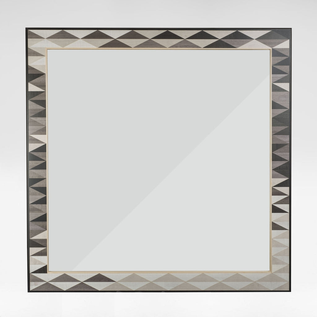 Henley Triangle Monochrome Square Mirror