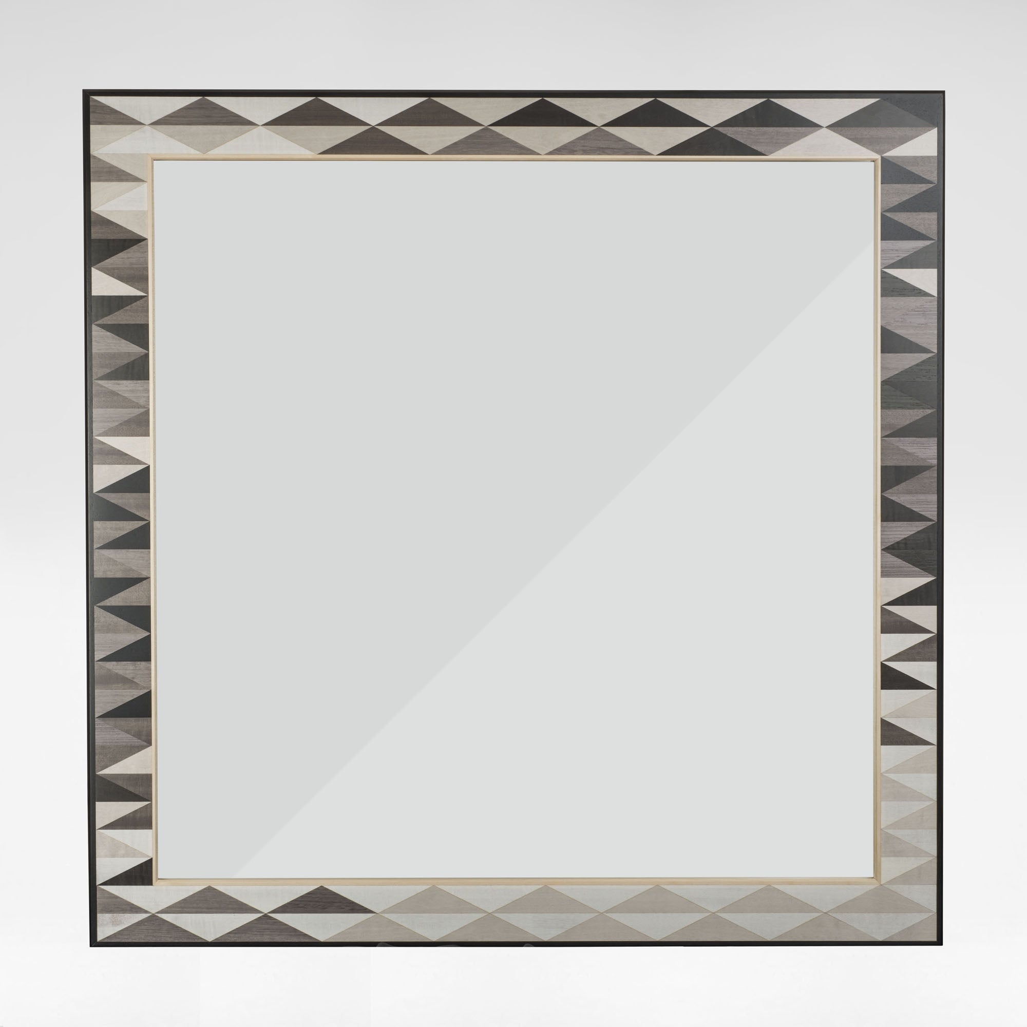 Henley Triangle Monochrome Square Mirror