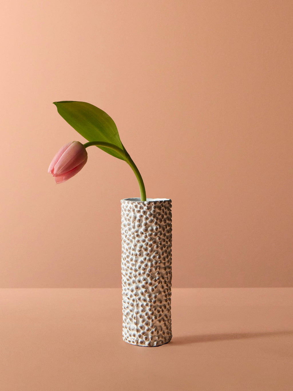 Pea Hand-Glazed Ceramic Vase (6in/16cm)