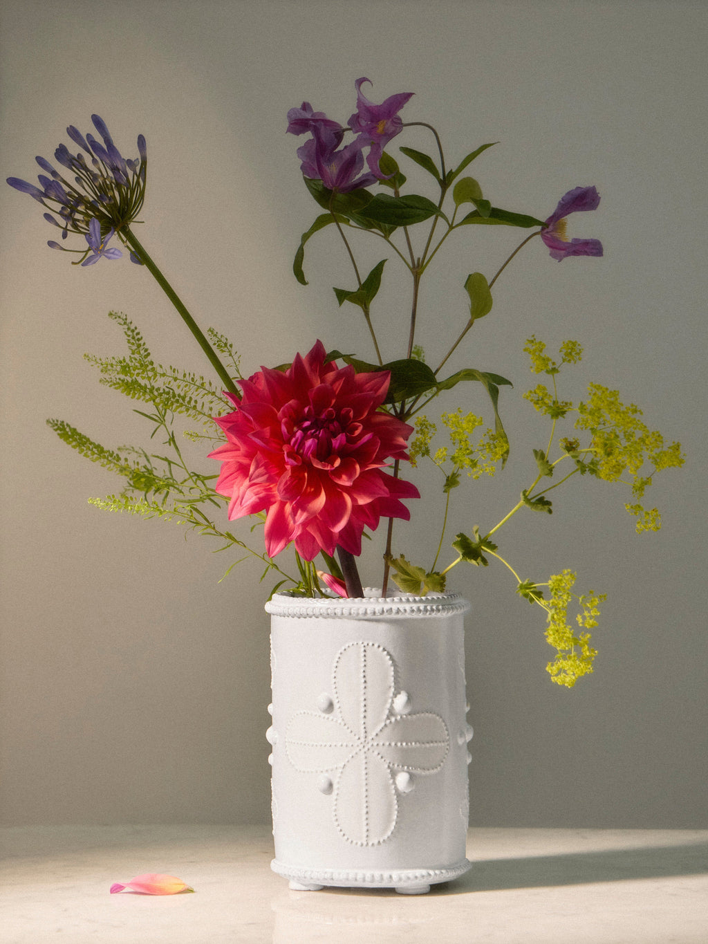 Hand-Built Ceramic Bough Vase (8in/21cm)