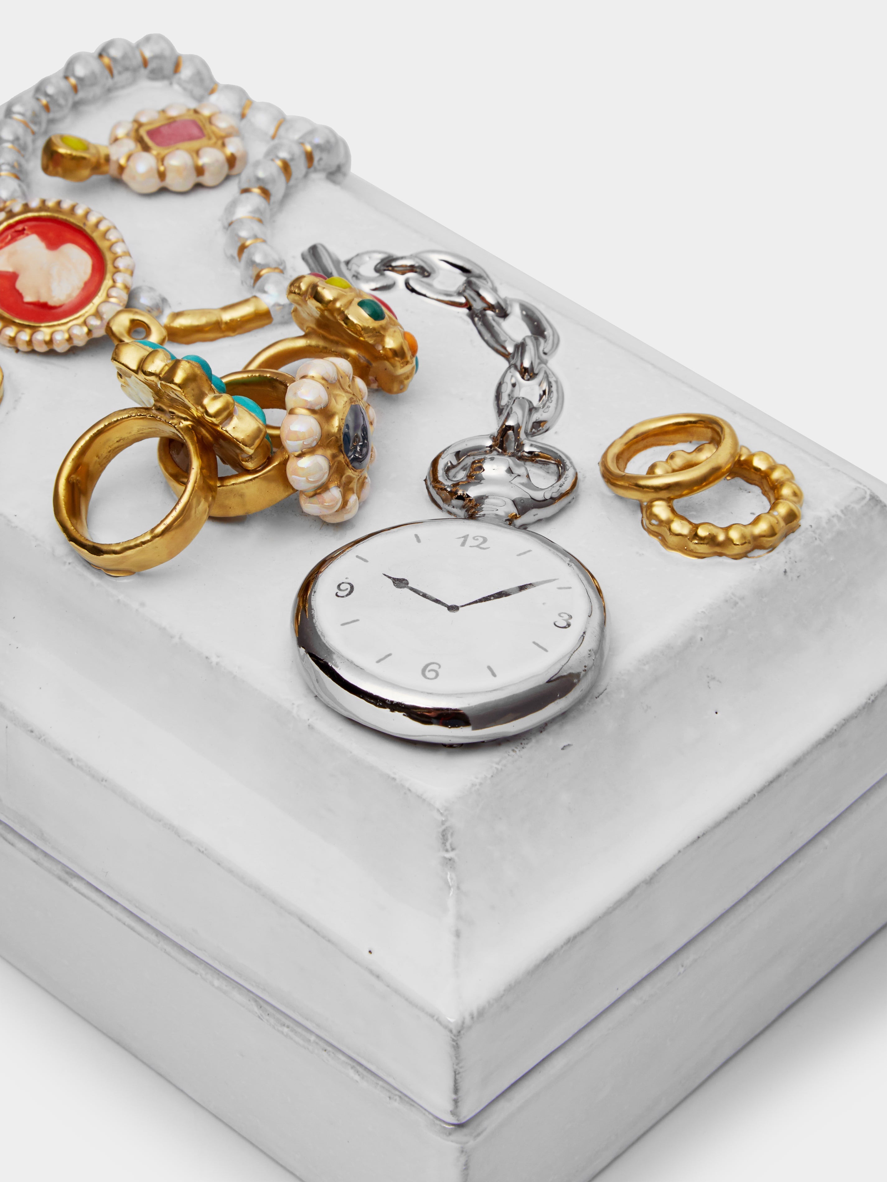 Serena Hand-Glazed Ceramic Jewelry Box