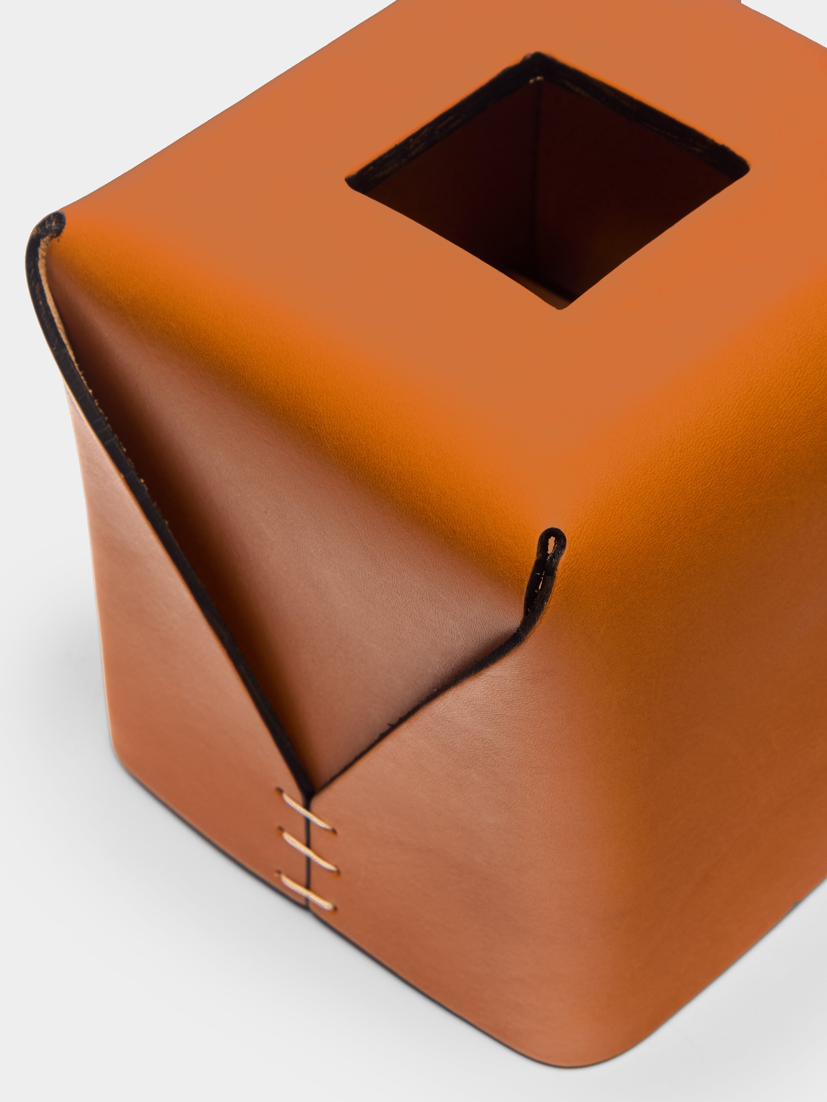 Leather Square Tissue Box