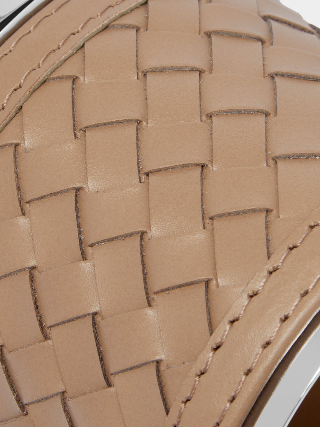 Woven Leather Lidded Box