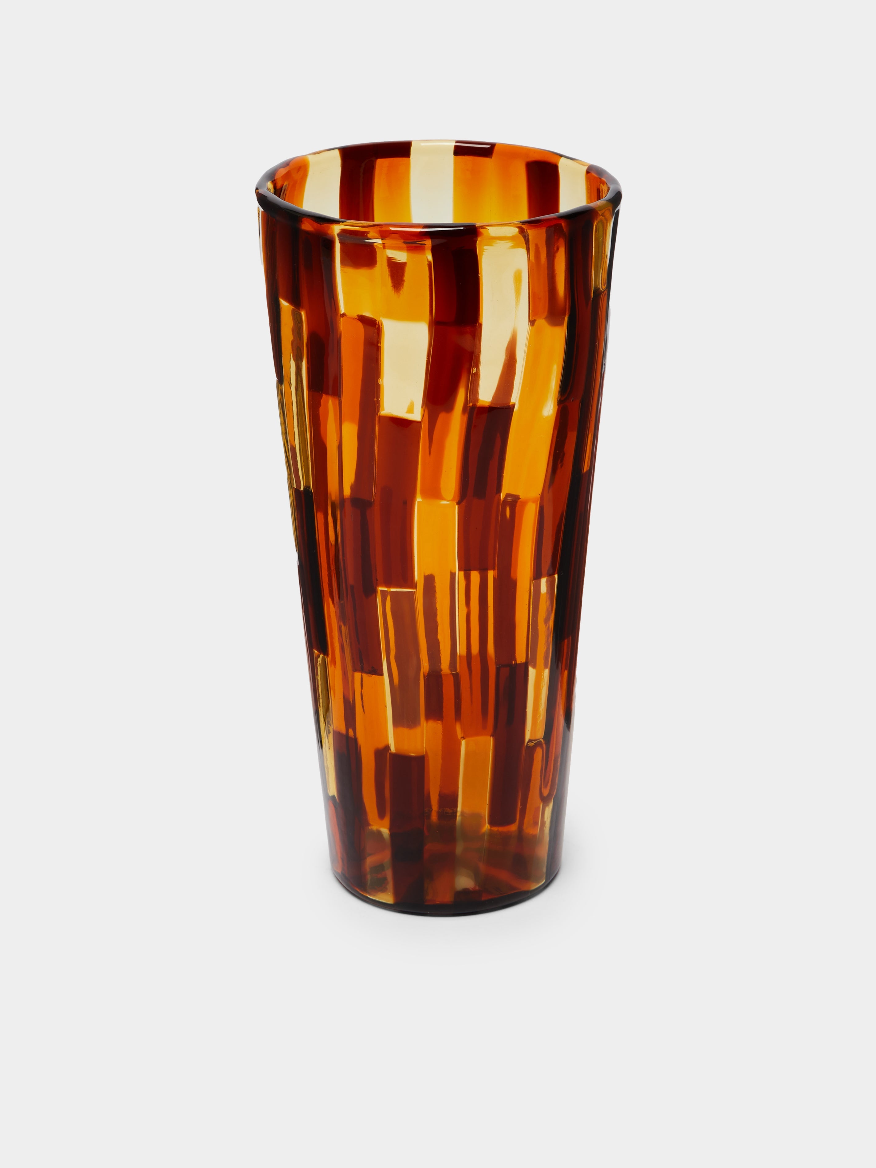 Acquamarina Hand-Blown Murano Glass Vase (10in/25cm)