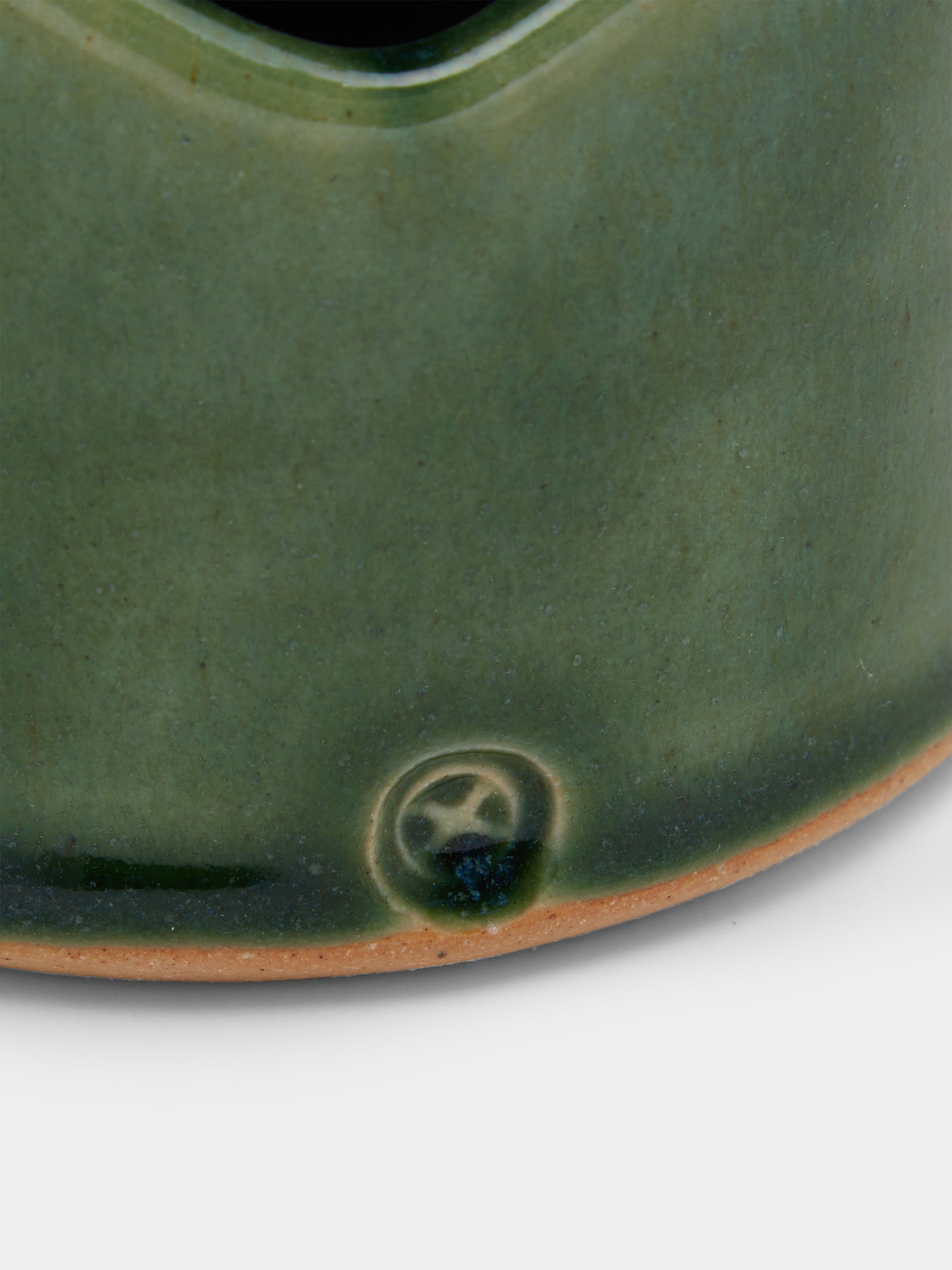 Stoneware Oil Pourer, Garlic Jar and Salt Sellar Set