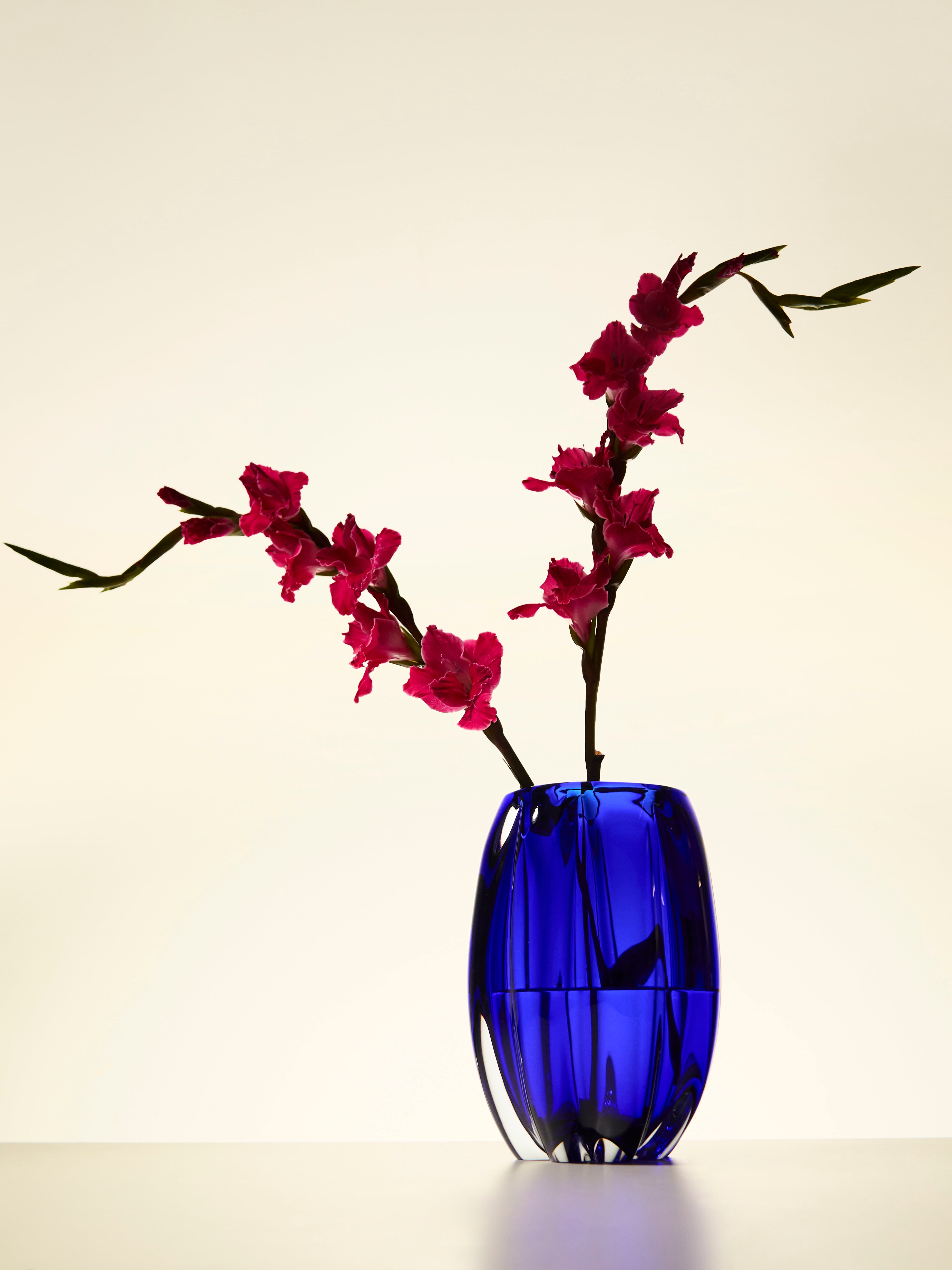Fiori Uovo Hand-Blown Murano Glass Vase (10.5in/27cm)