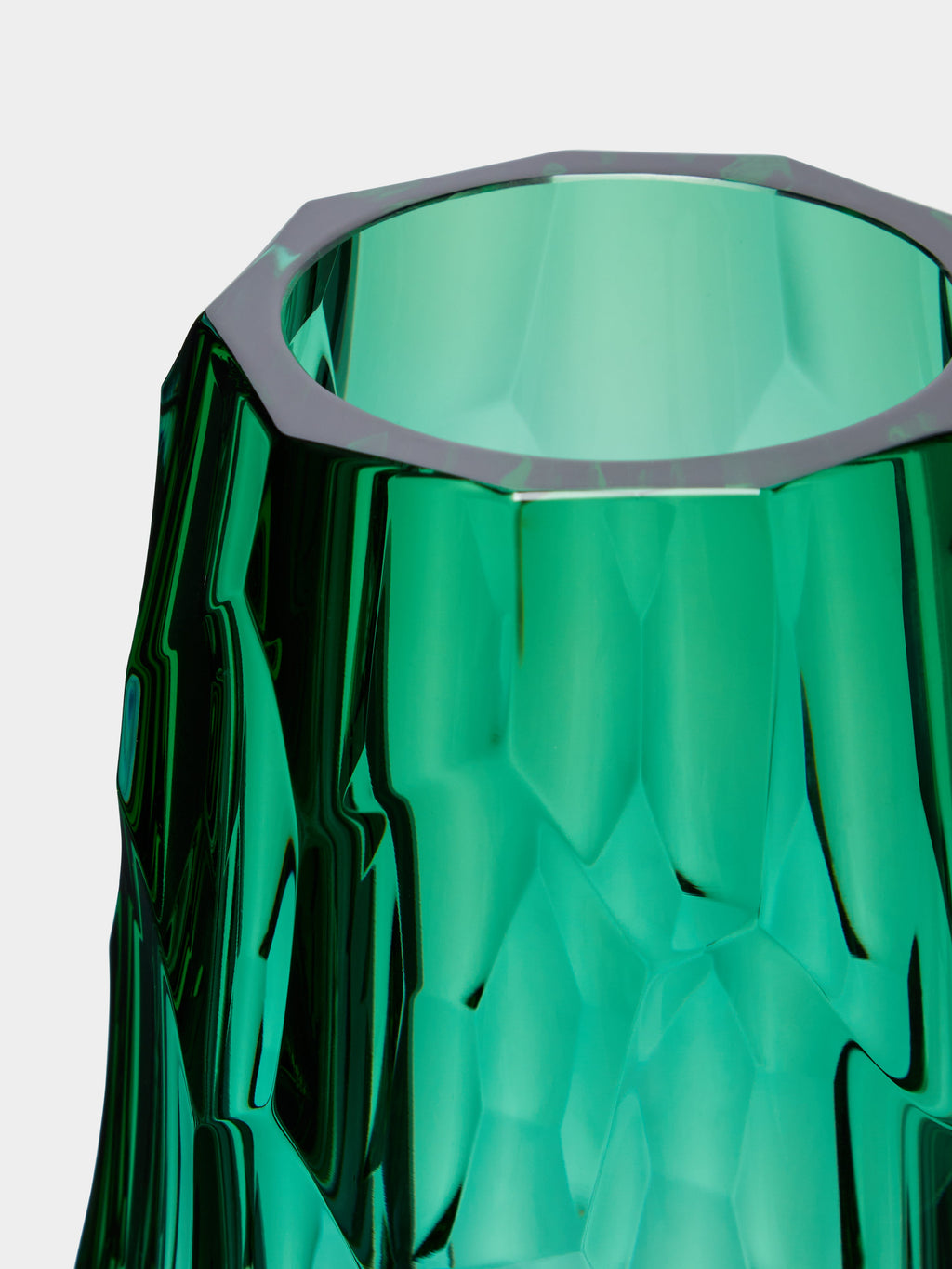 Stones Hand-Blown Crystal Vase (14in/36cm)