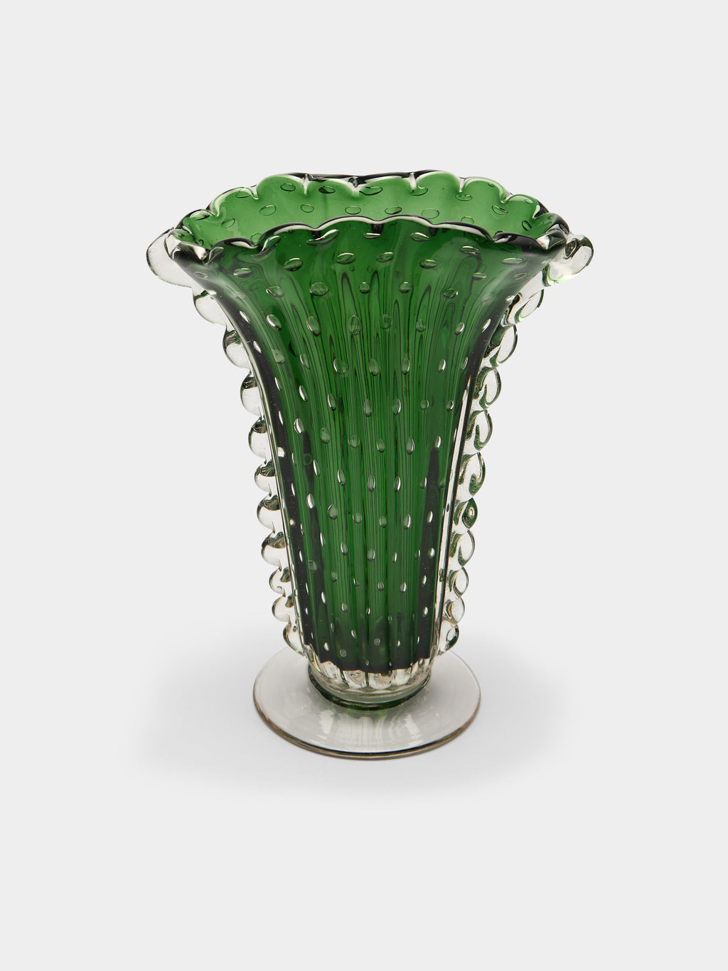 1930s Ercole Barovier Glass Vase (11in/28cm)