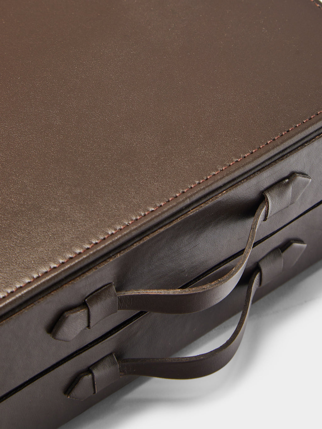 Keope Leather Travel Watch Case (6 Watches)