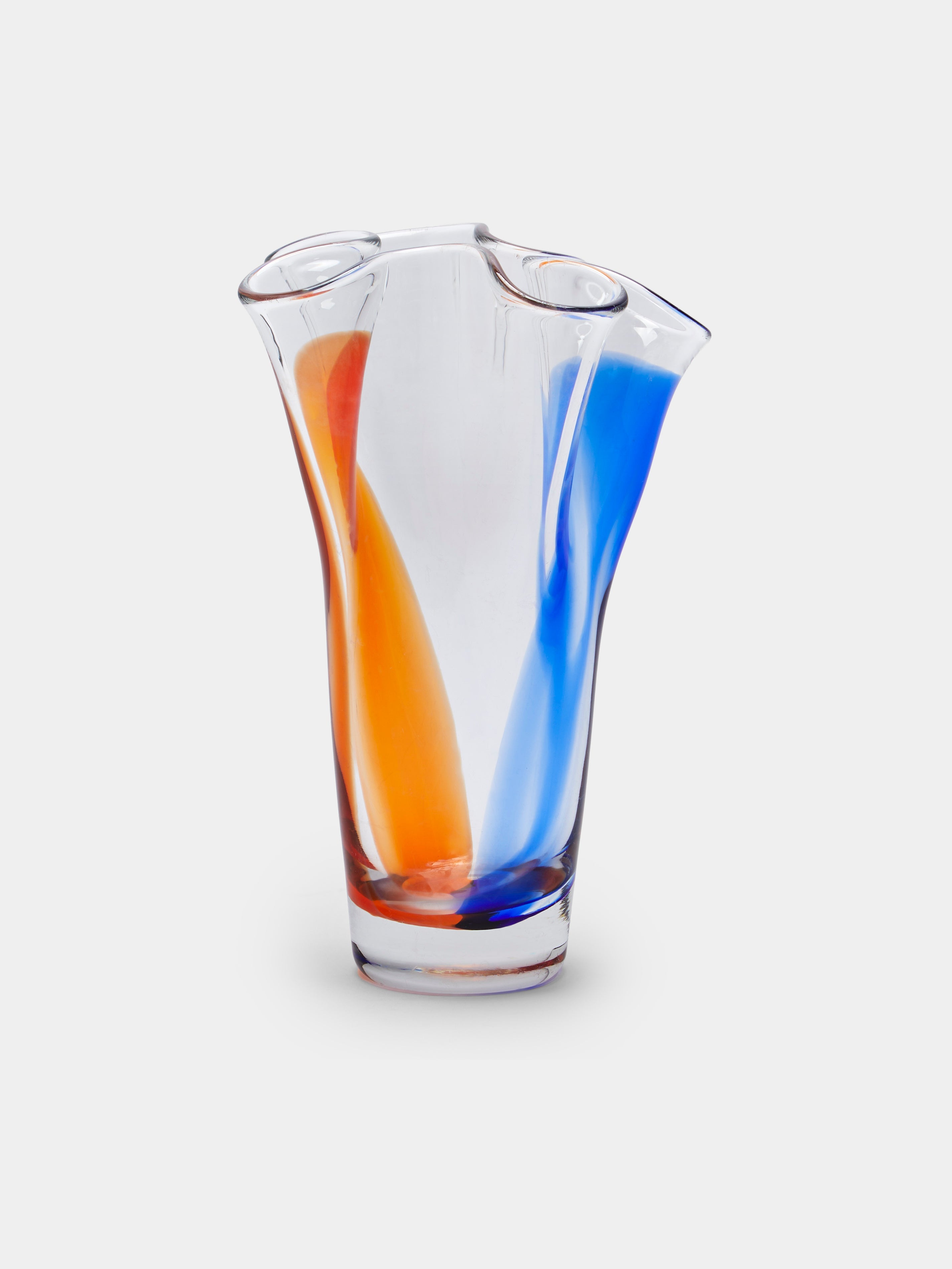 Mid-Century Glass Vase (10.5in/27cm)