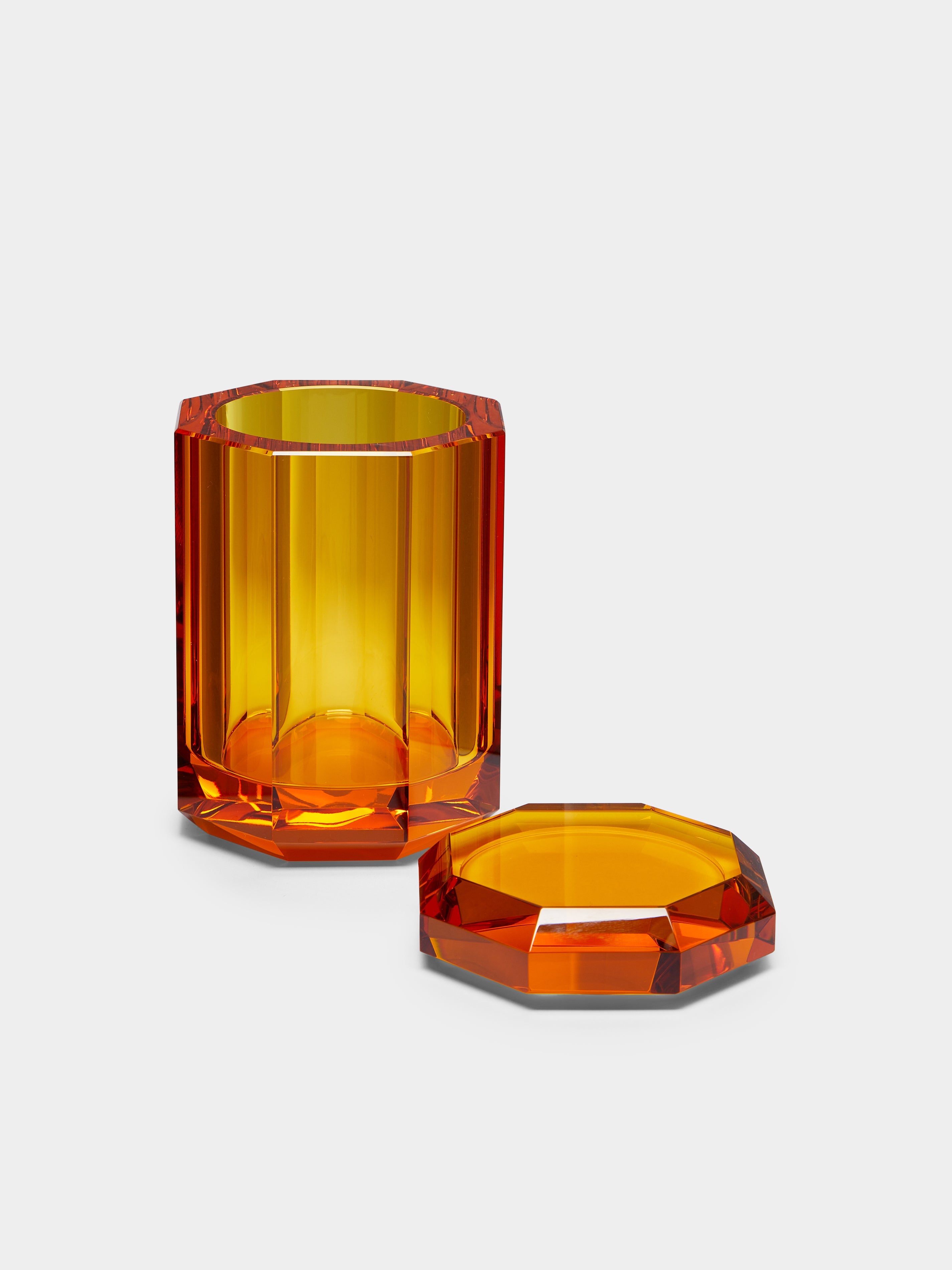 Cut Crystal Lidded Jar