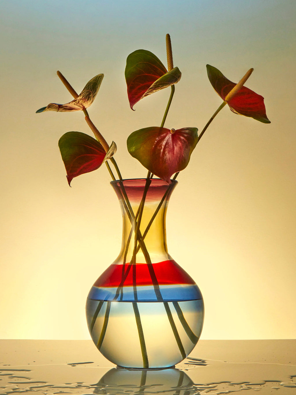 Gio Ponti Fasce Hand-Blown Murano Glass Vase (12in/30cm)