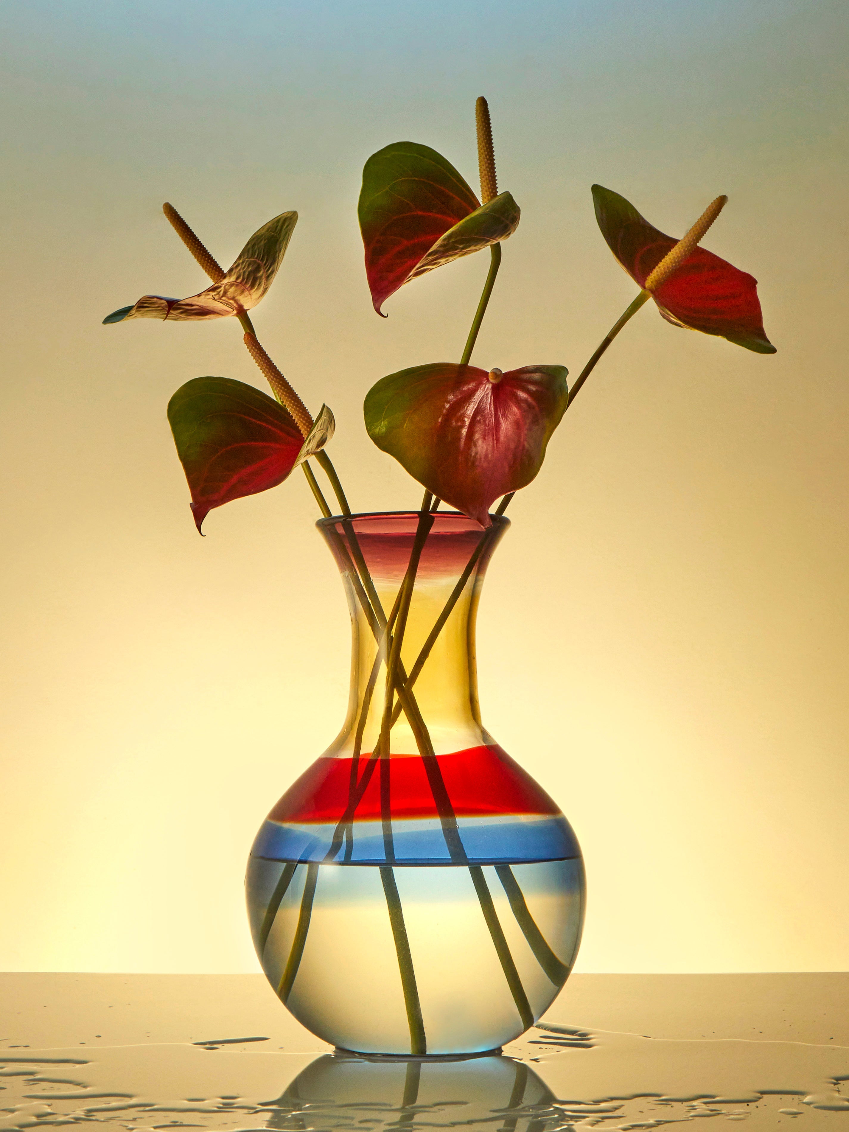 Gio Ponti Fasce Hand-Blown Murano Glass Vase (12in/30cm)