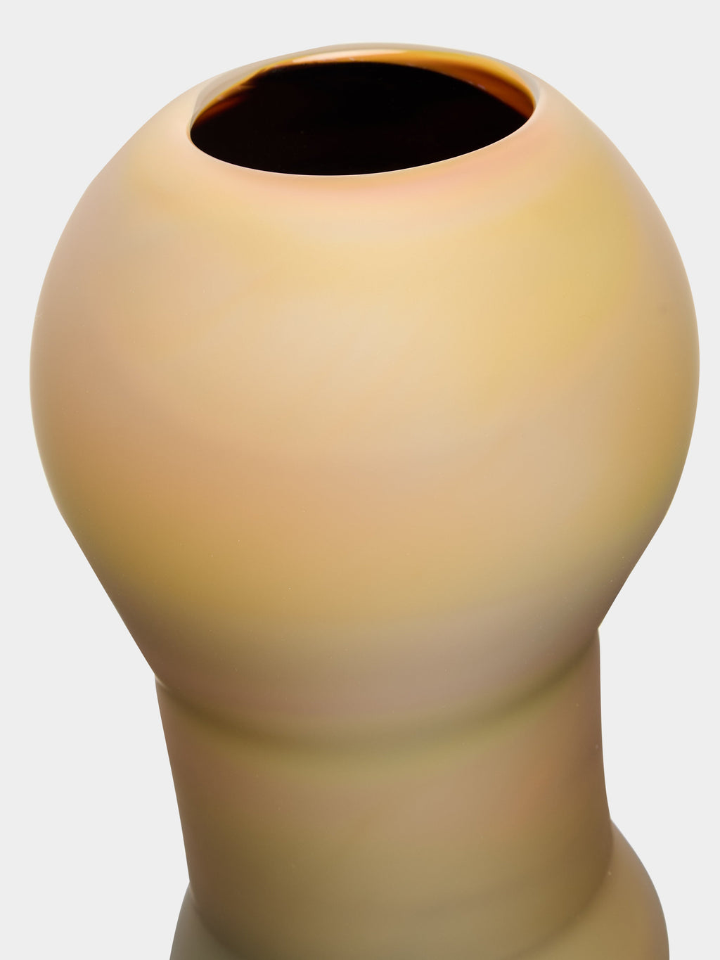 Fungus Hand-Blown Glass Vase (9.5in/24cm)