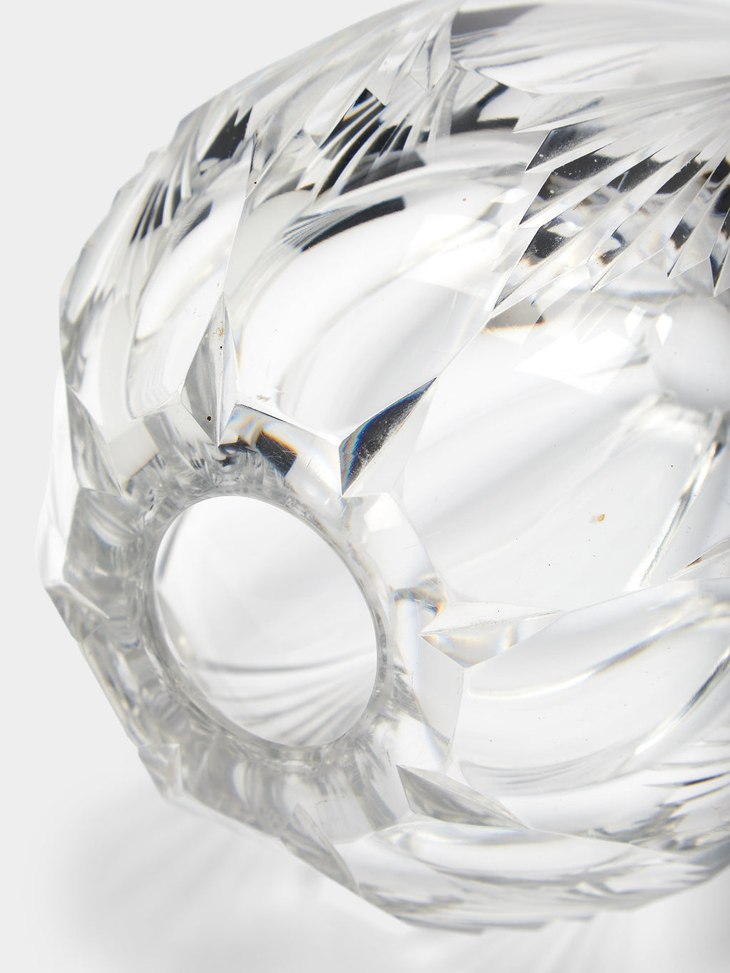 1930s Daum Cut Crystal Vase (10.5in/27cm)