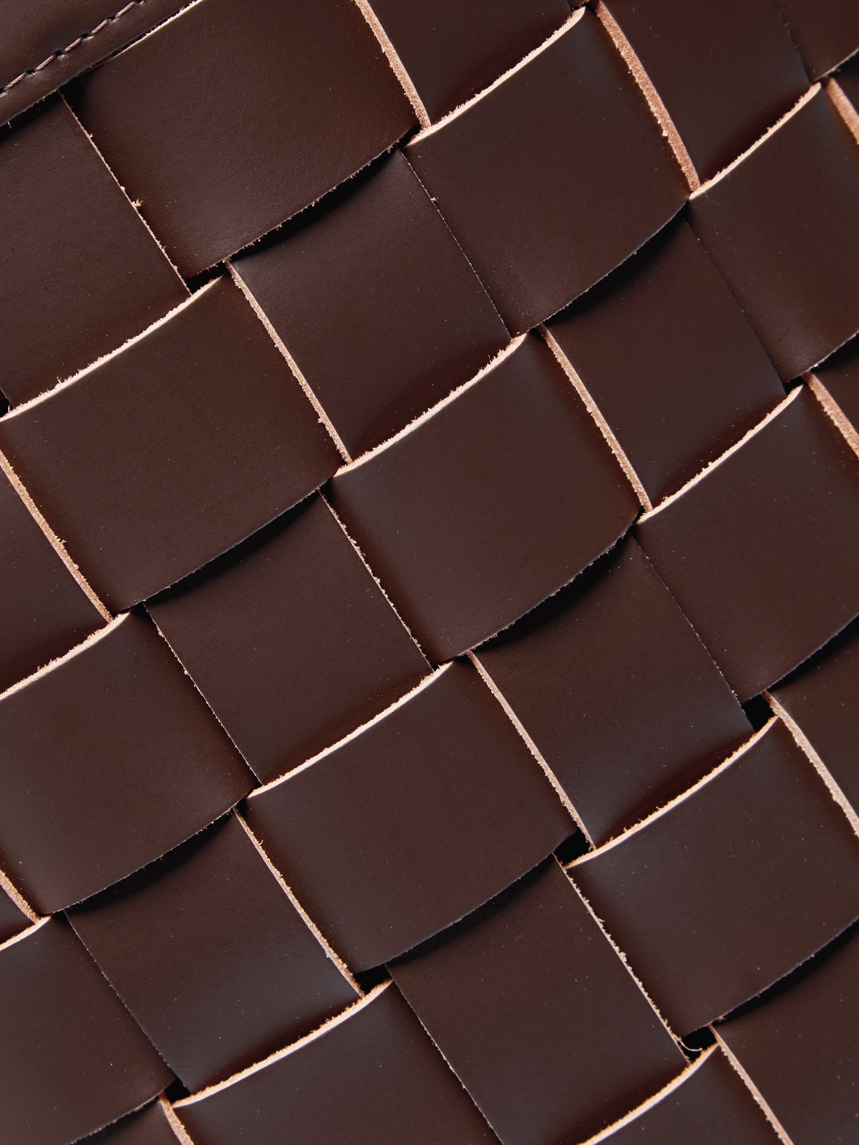 Woven Leather Laundry Basket